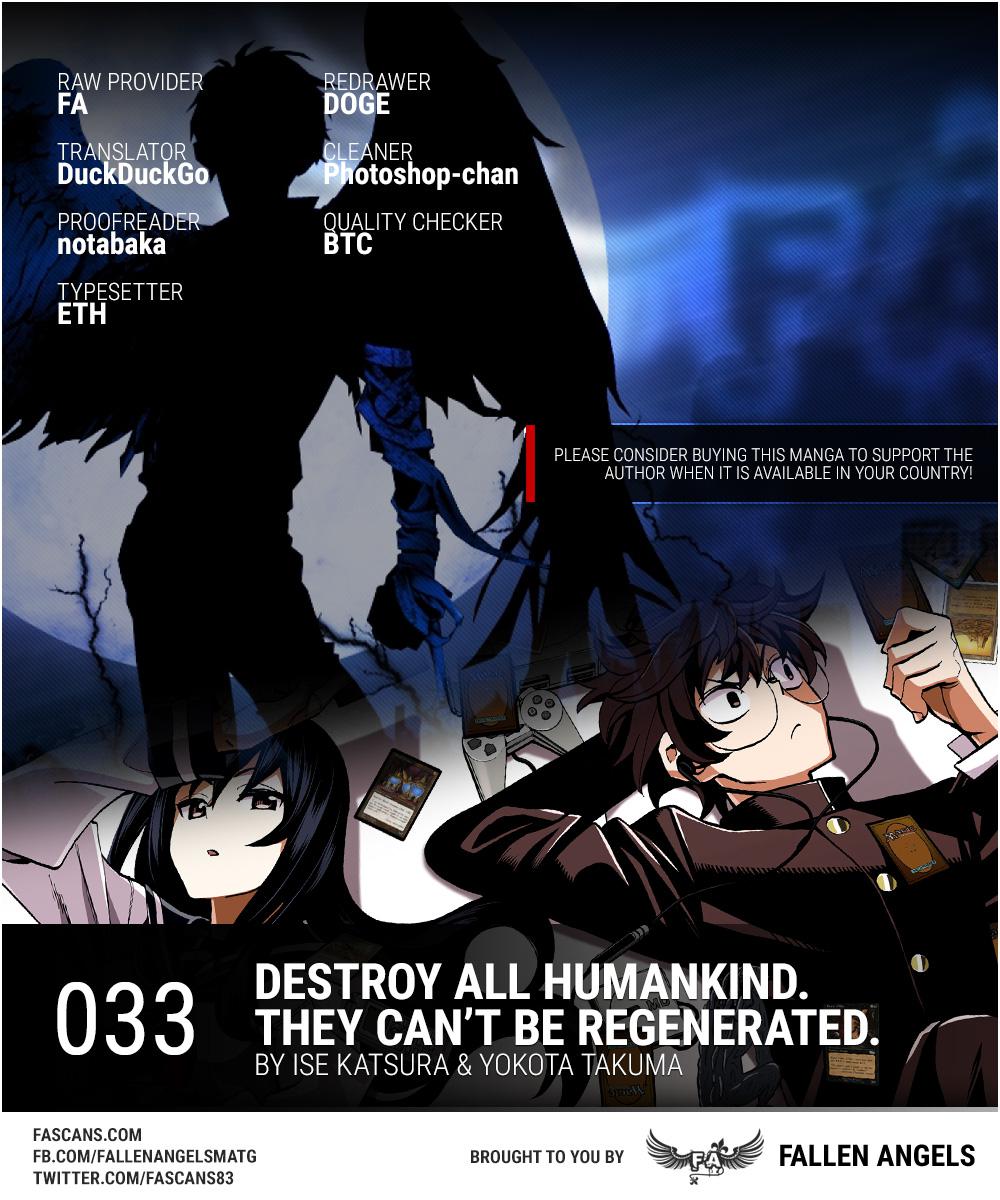 Destroy All Humankind. They Can’t Be Regenerated. Chap 33 - Next Chap 34