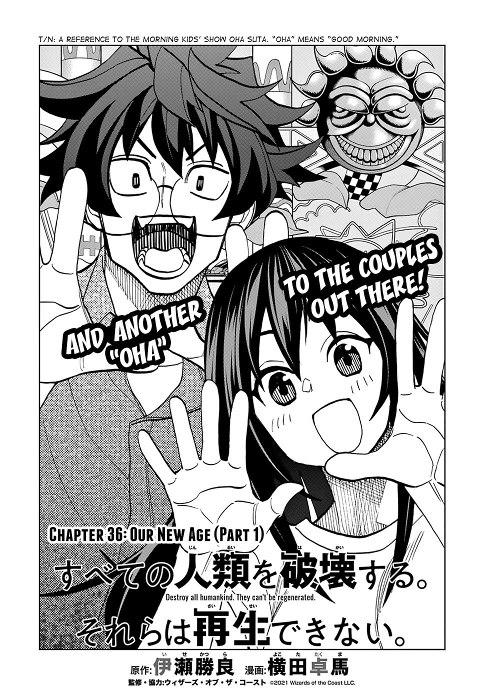 Destroy All Humankind. They Can’t Be Regenerated. Chap 36 - Next Chap 37