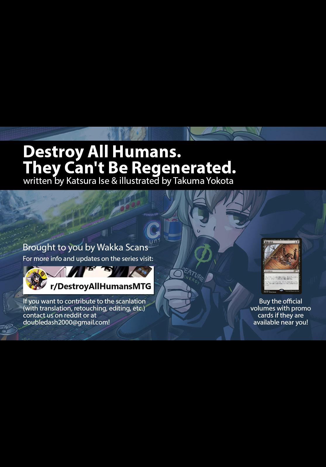 Destroy All Humankind. They Can’t Be Regenerated. Chap 51.1 - Next Chap 52.1