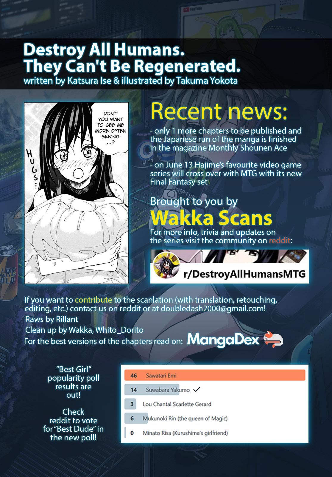 Destroy All Humankind. They Can’t Be Regenerated. Chap 56 - Next Chap 57