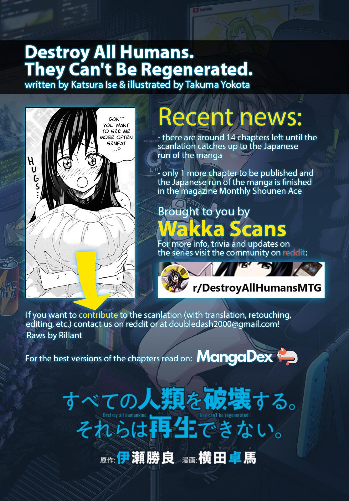 Destroy All Humankind. They Can’t Be Regenerated. Chap 57 - Next Chap 58