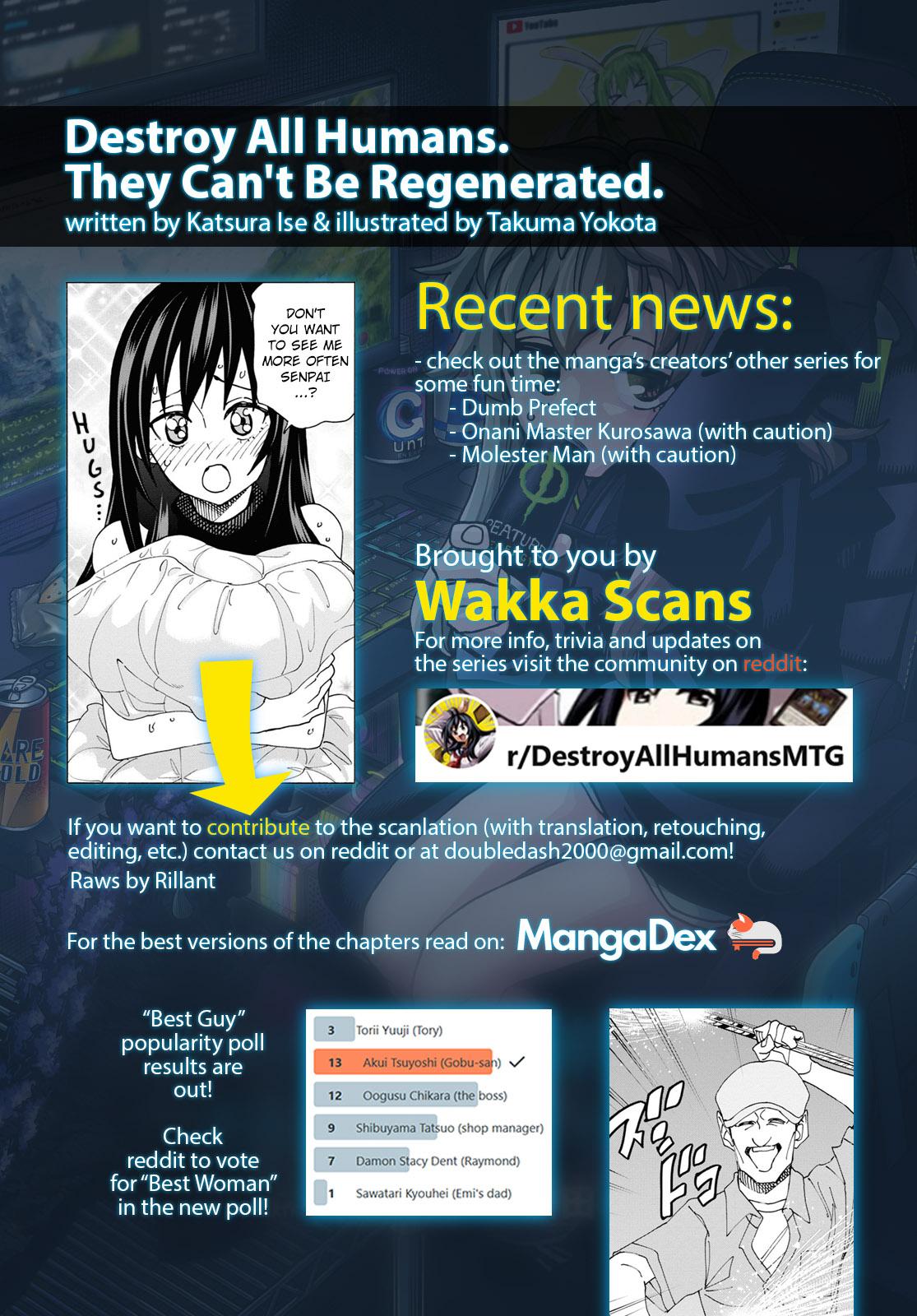 Destroy All Humankind. They Can’t Be Regenerated. Chap 58 - Next Chap 59