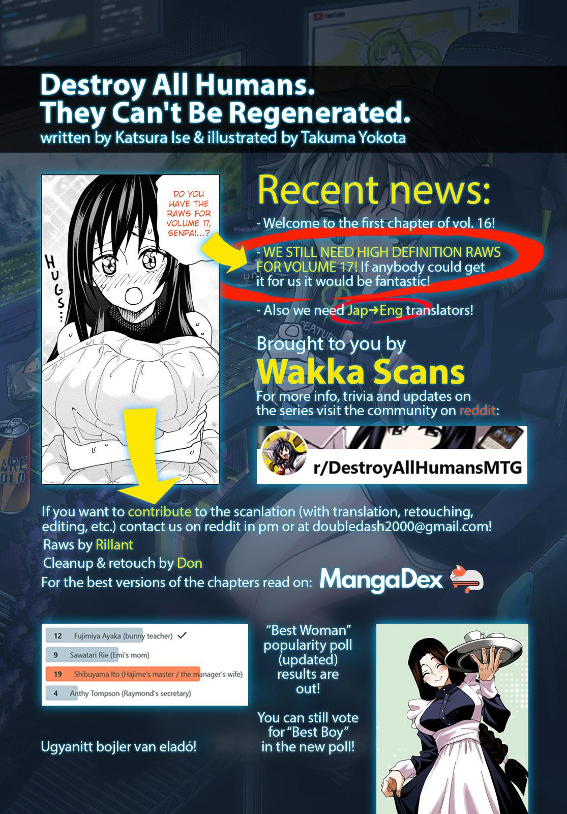 Destroy All Humankind. They Can’t Be Regenerated. Chap 60 - Next Chap 61