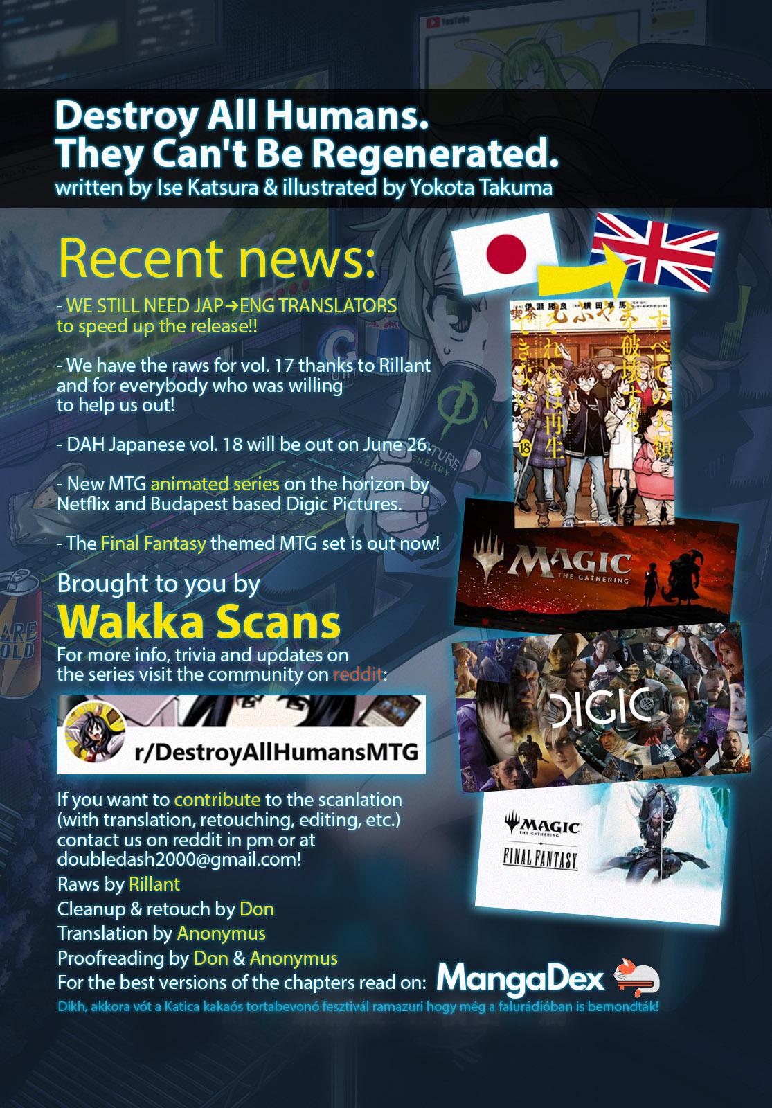 Destroy All Humankind. They Can’t Be Regenerated. Chap 61 - Next Chap 62