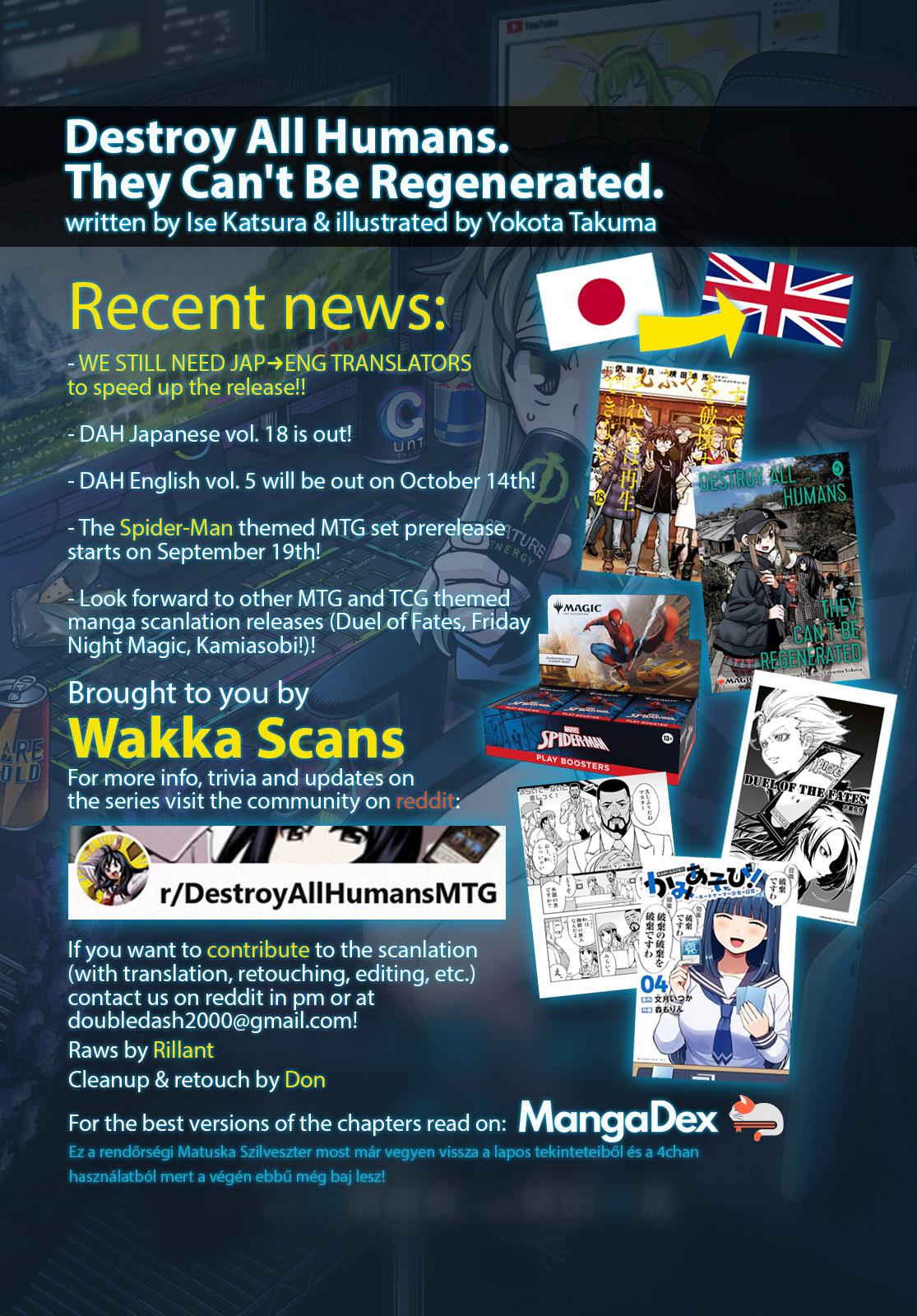 Destroy All Humankind. They Can’t Be Regenerated. Chap 62 - Next Chap 63