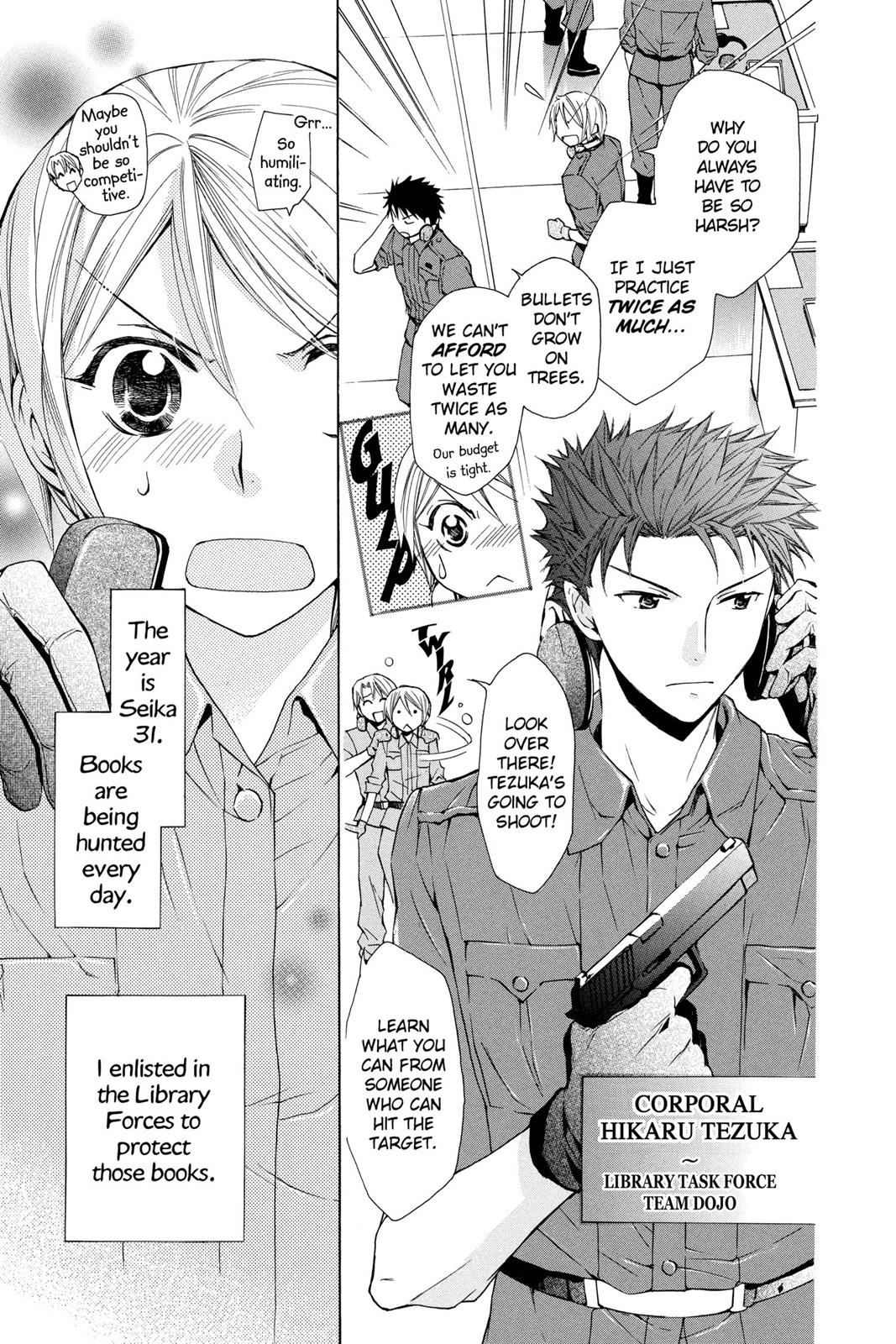 Toshokan Sensou: Love & War Chap 2 - Next Chap 3