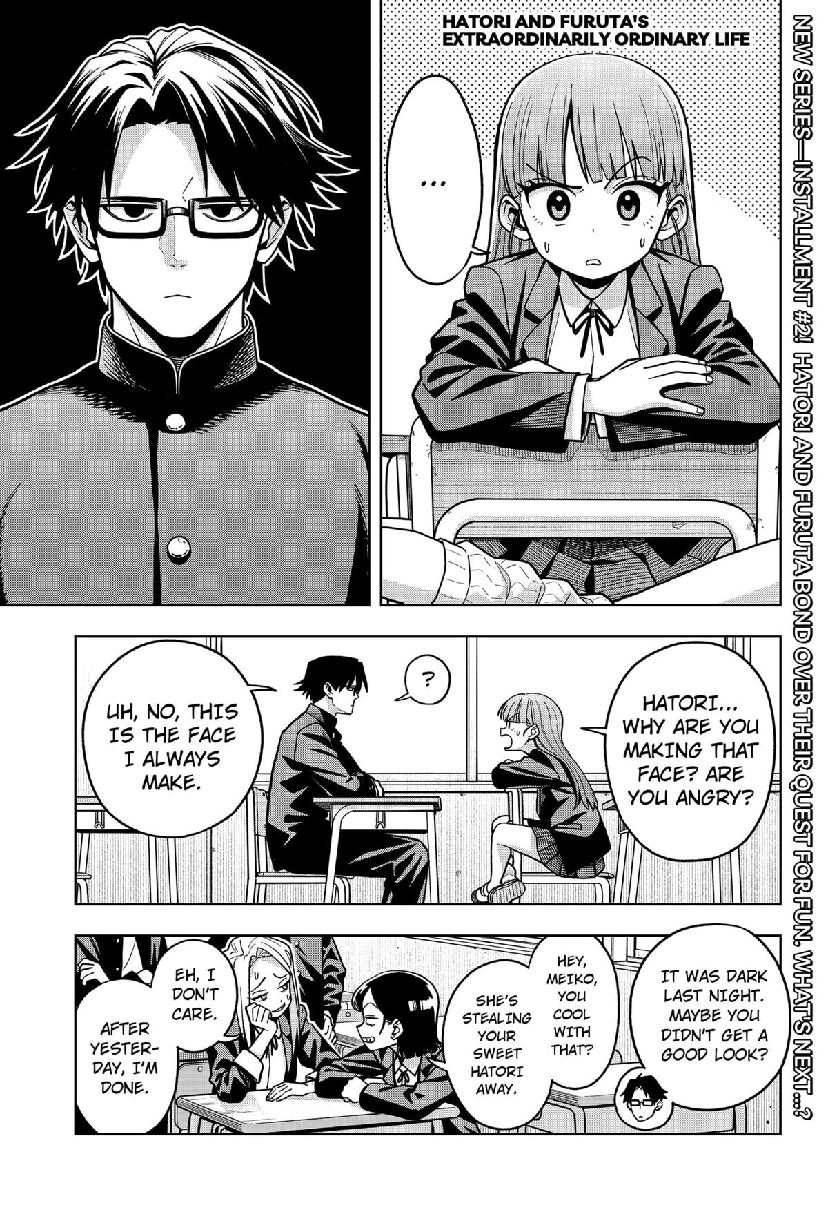 Hatori to Furuta no Hinichijou Sahanji Chap 2 - Next Chap 3