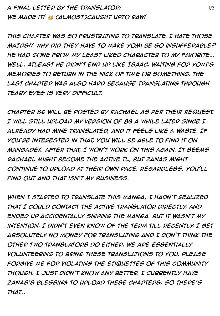 Tensei Akujo no Kuro Rekishi Chap 85 - Next Chap 86