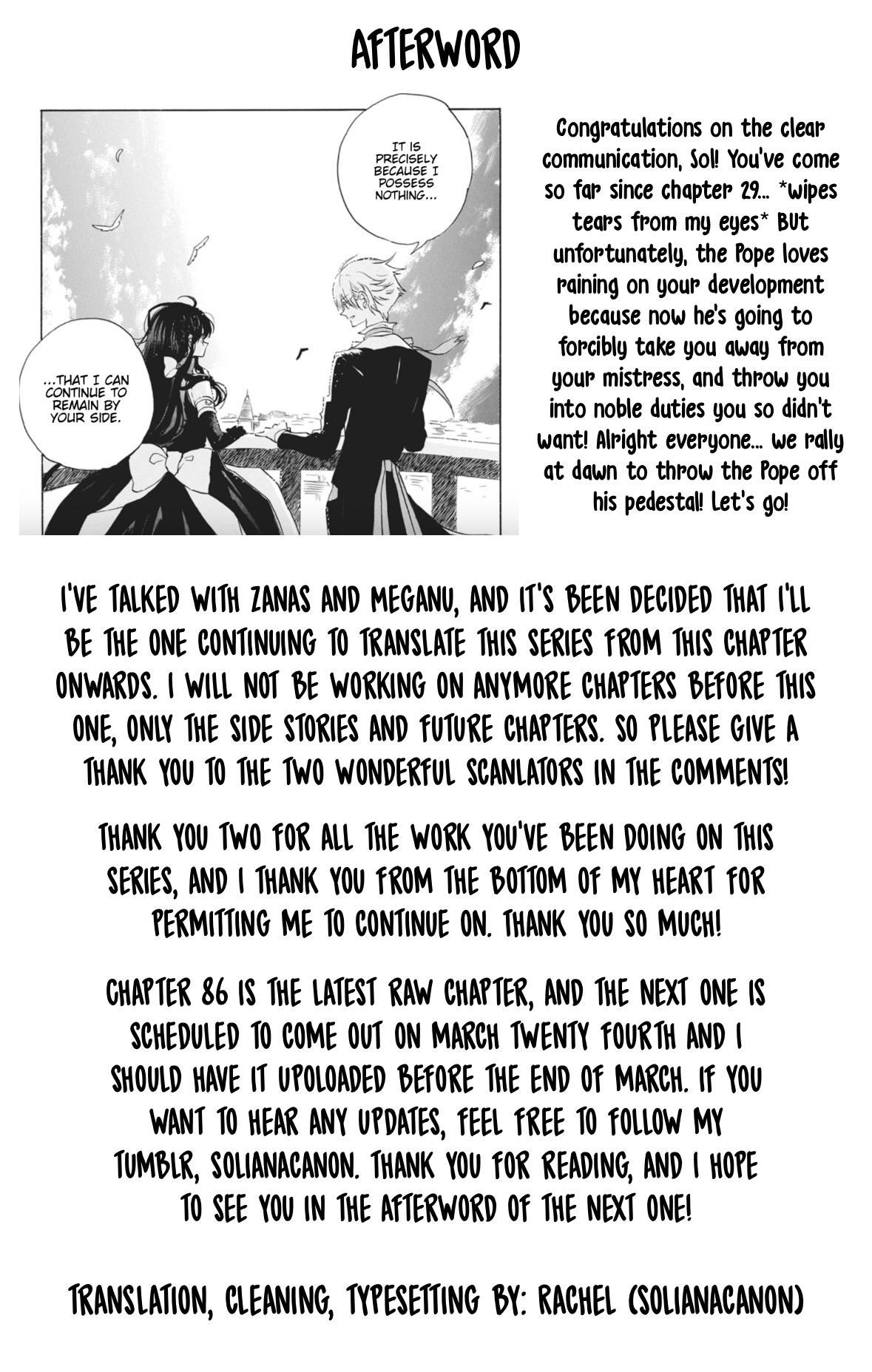 Tensei Akujo no Kuro Rekishi Chap 86 - Next Chap 87