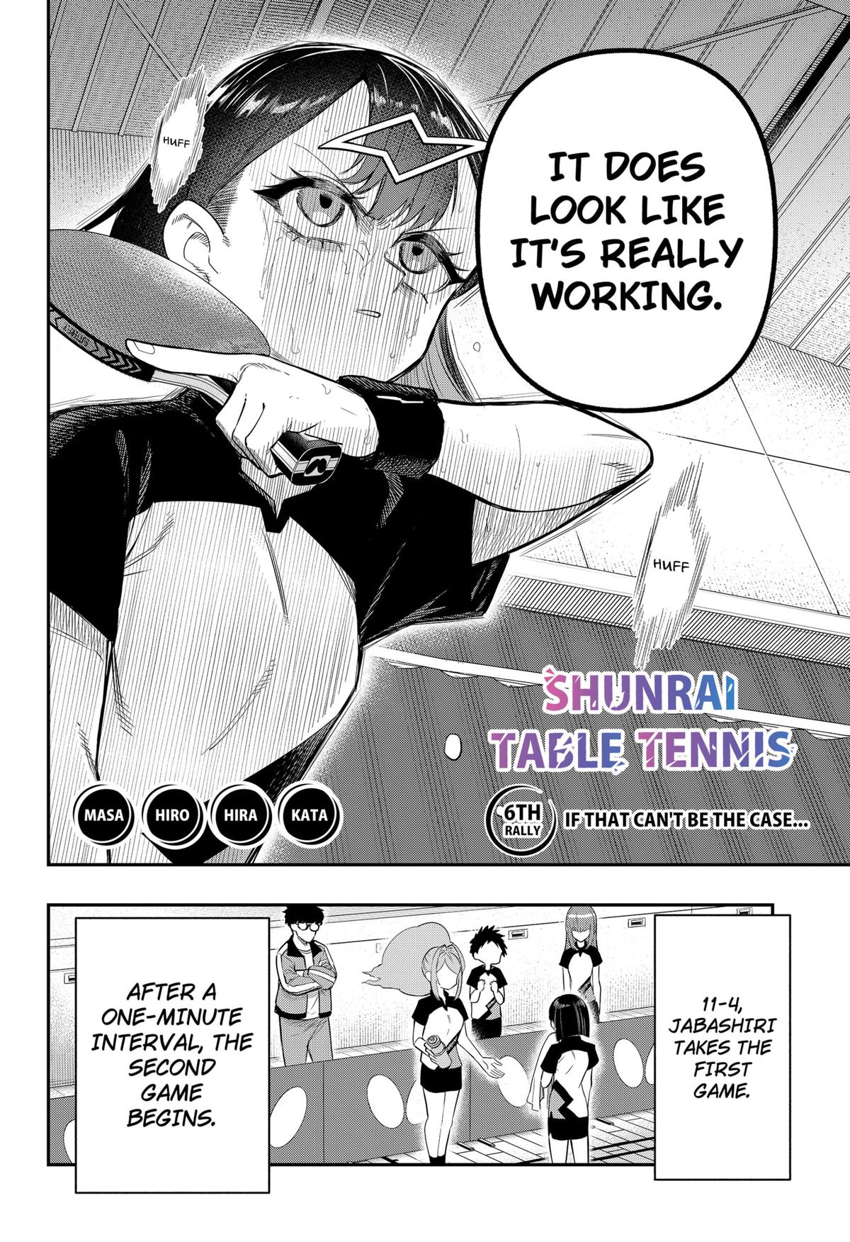 Shunrai Table Tennis Chap 6 - Next Chap 7