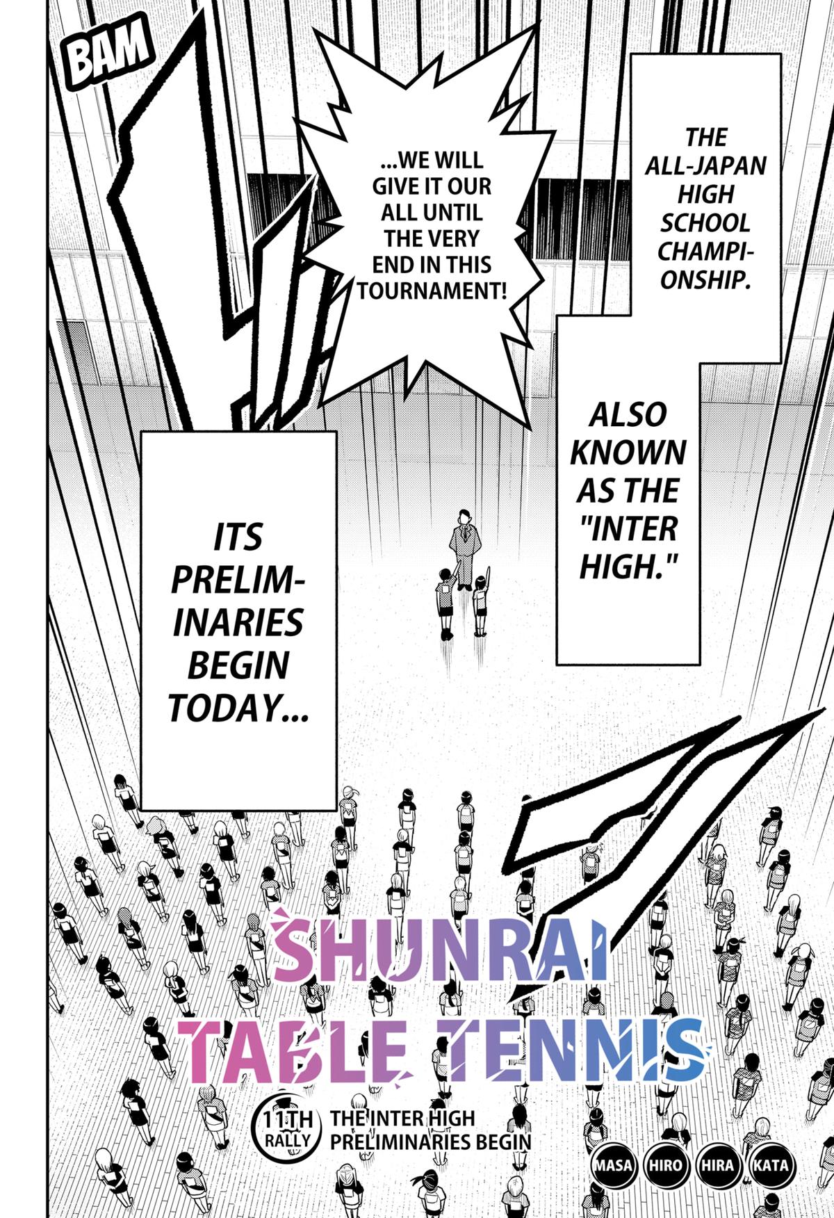 Shunrai Table Tennis Chap 11 - Next Chap 12