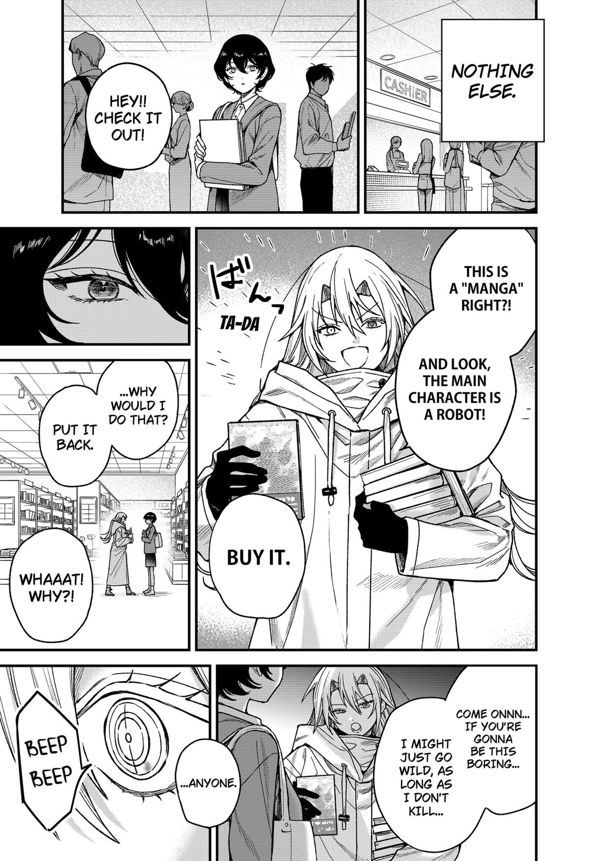 Satsuriku Robot to Hito no Manaka Chap 3 - Next Chap 4