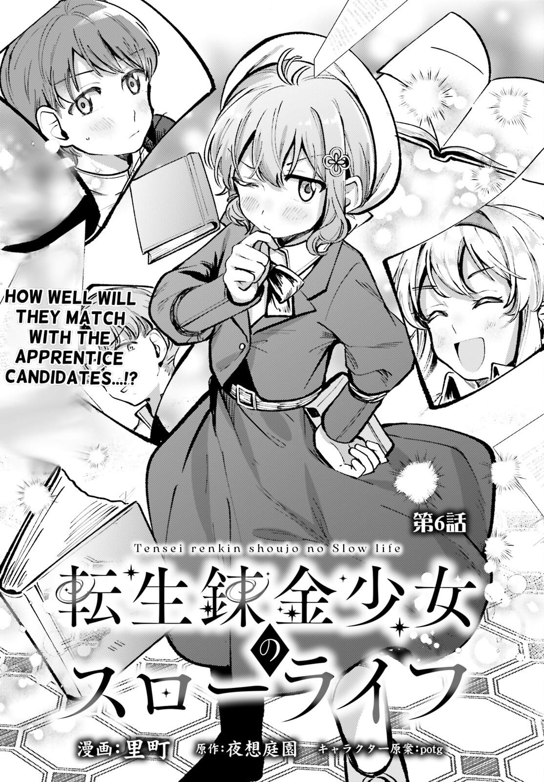Tensei Renkin Shoujo no Slow Life Chap 6 - Next Chap 7