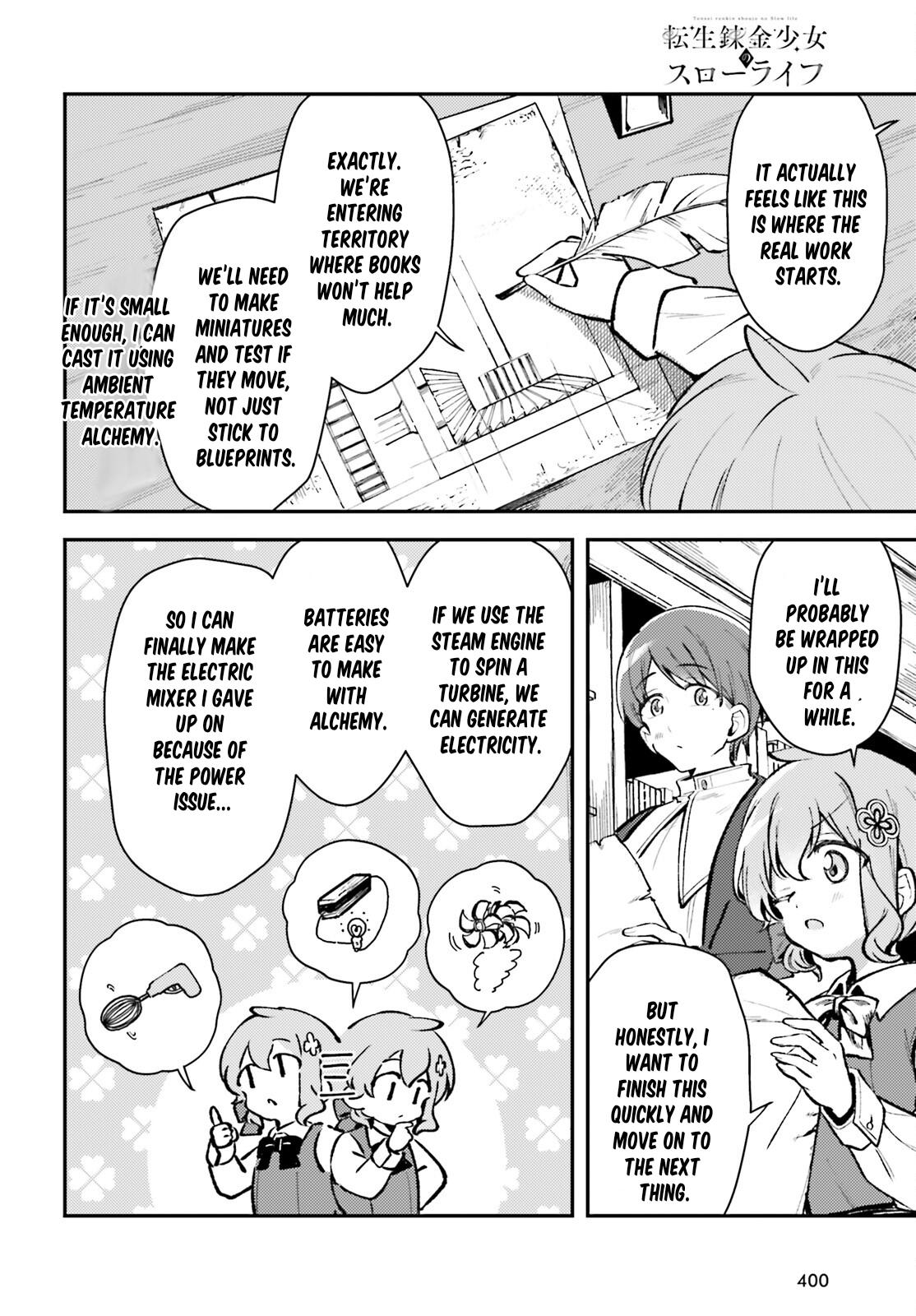 Tensei Renkin Shoujo no Slow Life Chap 10 - Next Chap 11