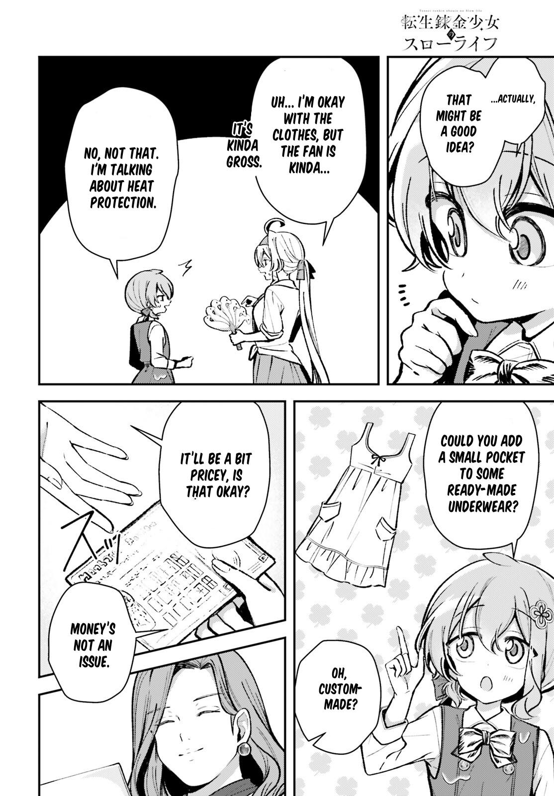 Tensei Renkin Shoujo no Slow Life Chap 13.2 - Next Chap 14.2