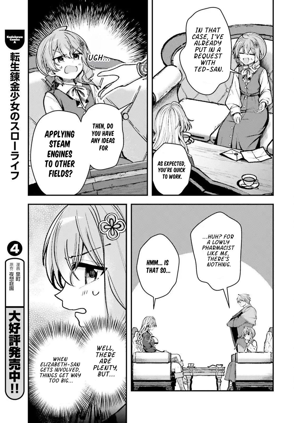 Tensei Renkin Shoujo no Slow Life Chap 24 - Next Chap 25