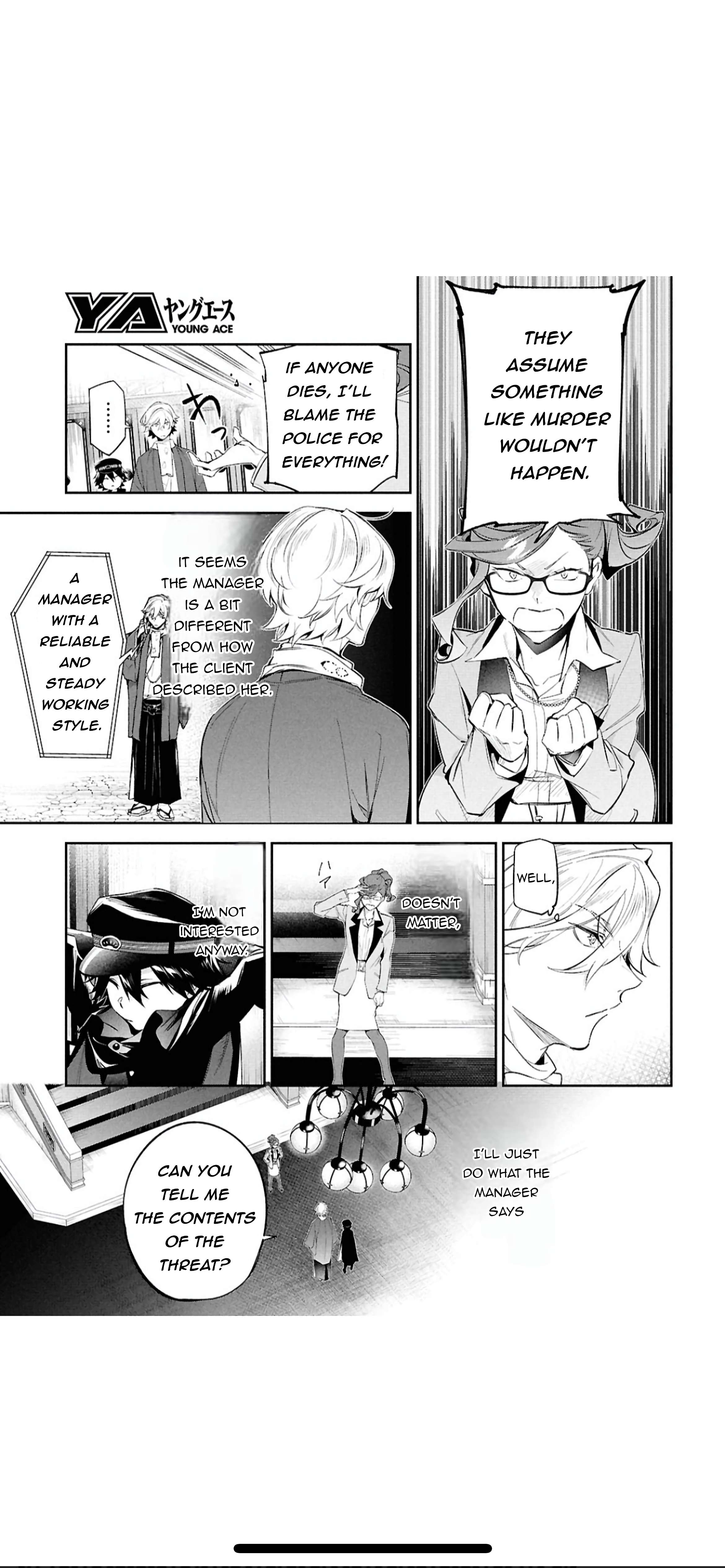 Bungou Stray Dogs: Tanteisha Setsuritsu Hiwa Chap 4 - Next Chap 5