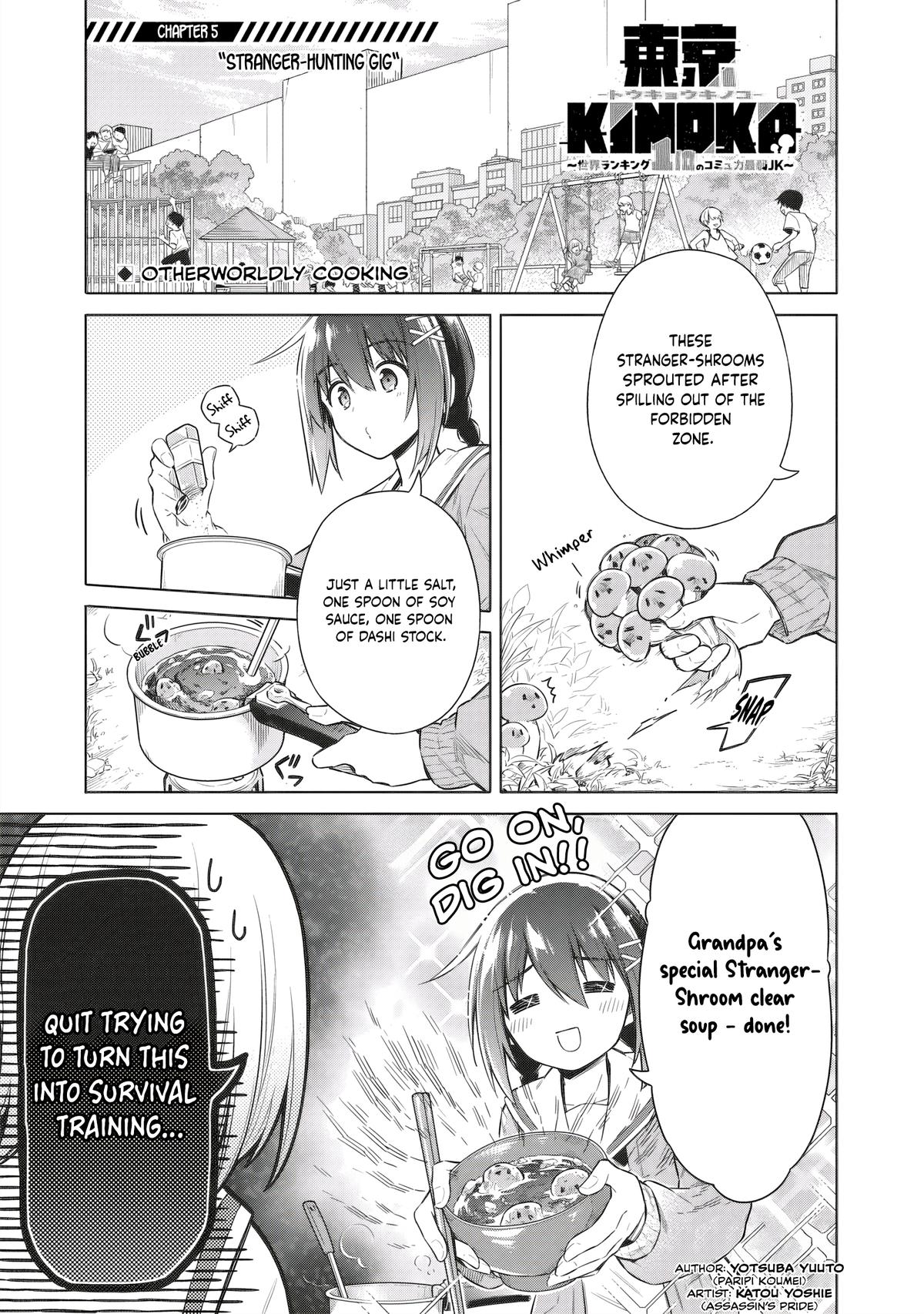 Toukyou KINOKO: Sekai Ranking 1-i no Komyu-ryoku Saijaku JK Chap 5 - Next Chap 6