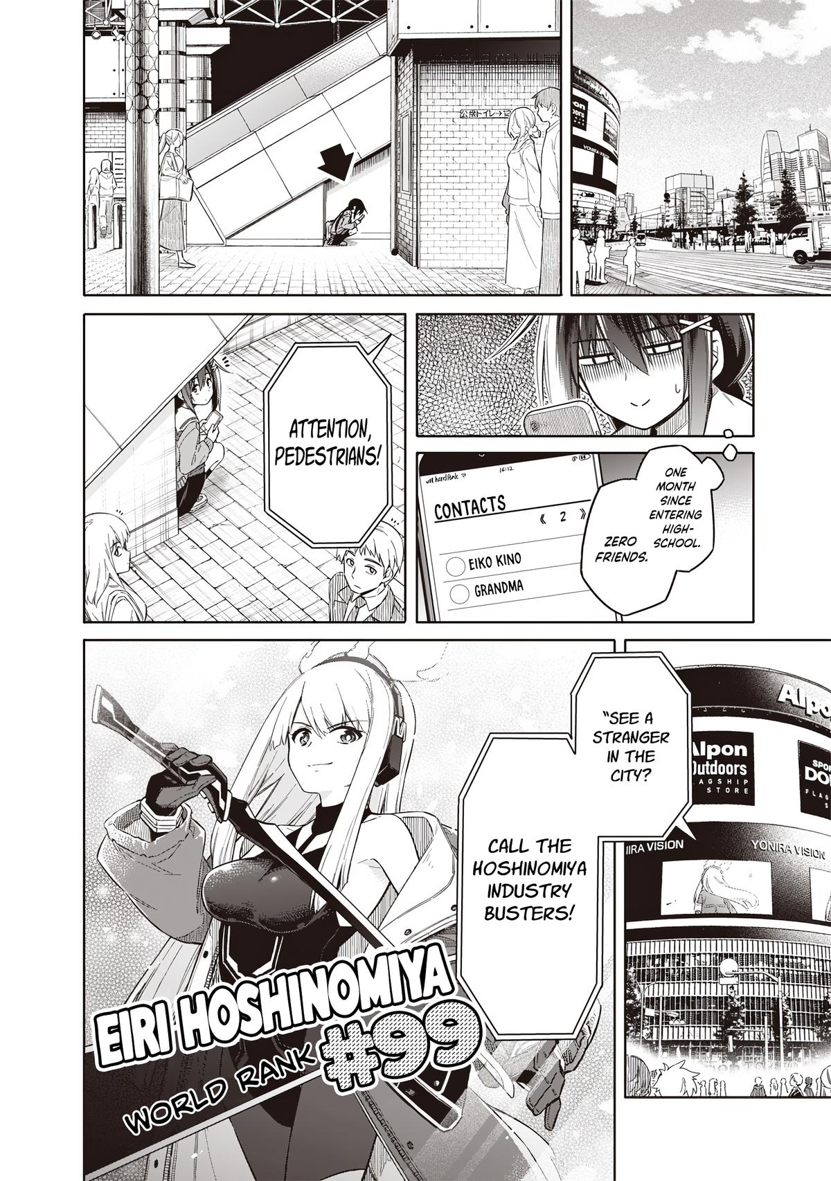 Toukyou KINOKO: Sekai Ranking 1-i no Komyu-ryoku Saijaku JK Chap 1 - Next Chap 2