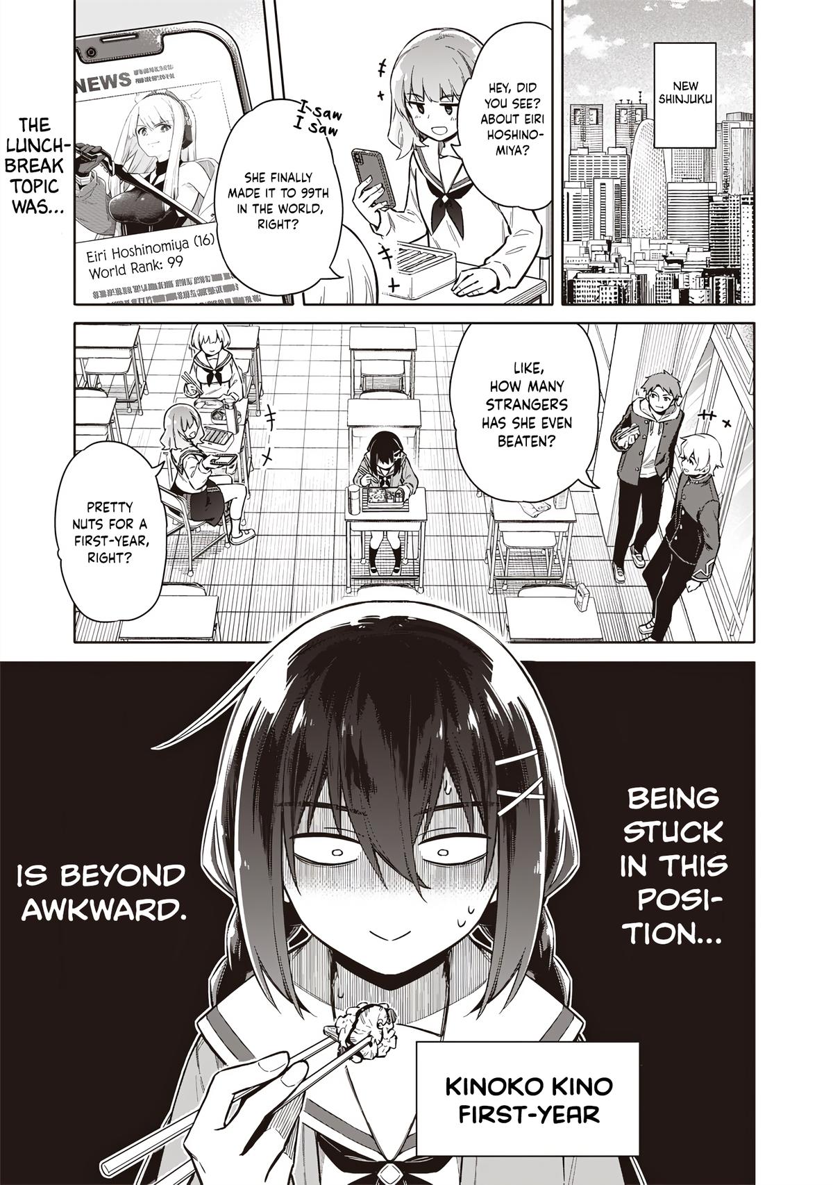 Toukyou KINOKO: Sekai Ranking 1-i no Komyu-ryoku Saijaku JK Chap 1 - Next Chap 2