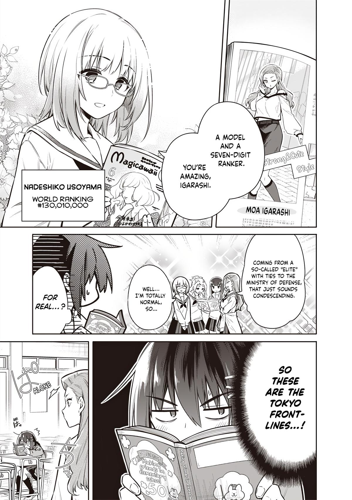 Toukyou KINOKO: Sekai Ranking 1-i no Komyu-ryoku Saijaku JK Chap 2 - Next Chap 3