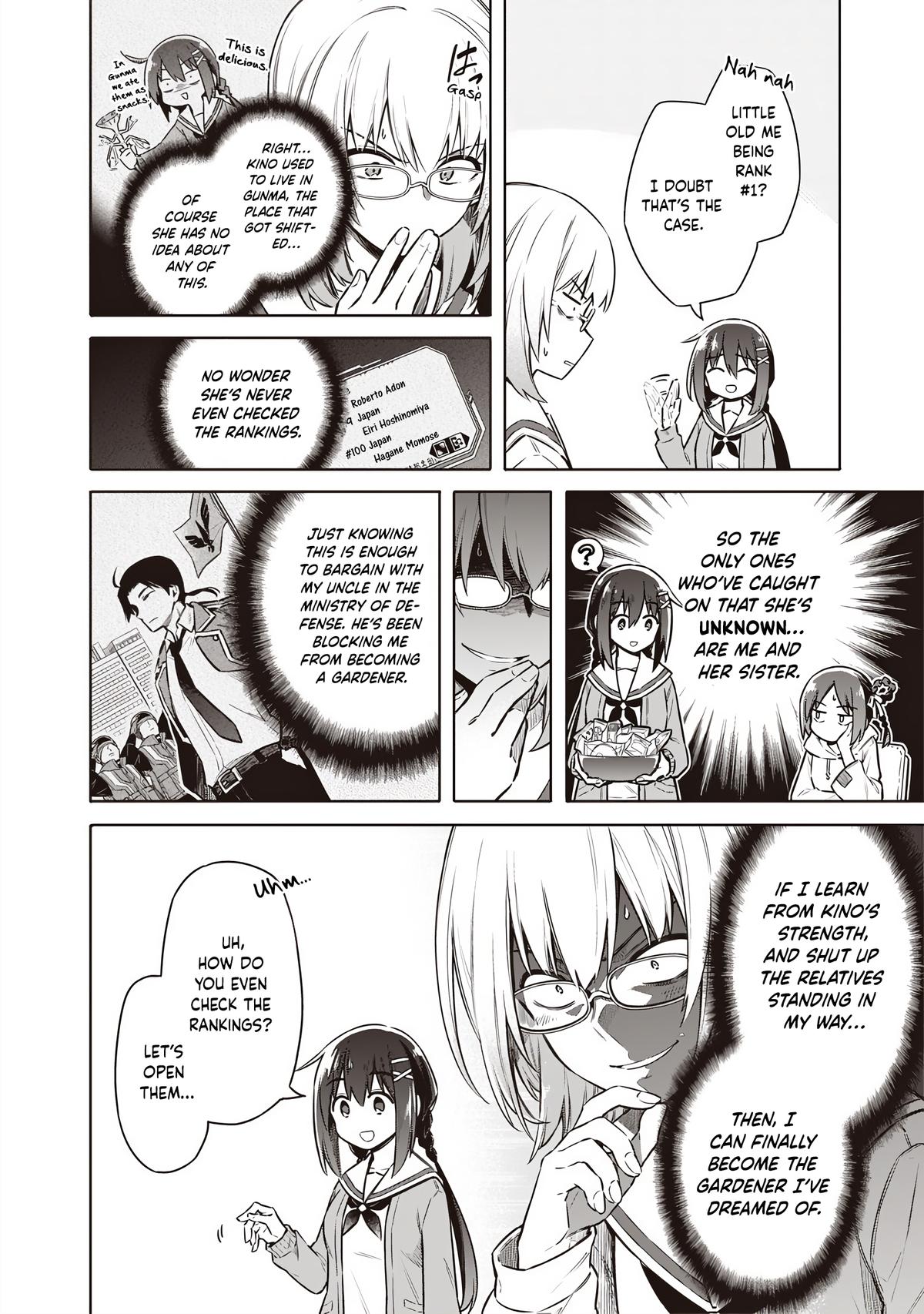 Toukyou KINOKO: Sekai Ranking 1-i no Komyu-ryoku Saijaku JK Chap 3 - Next Chap 4