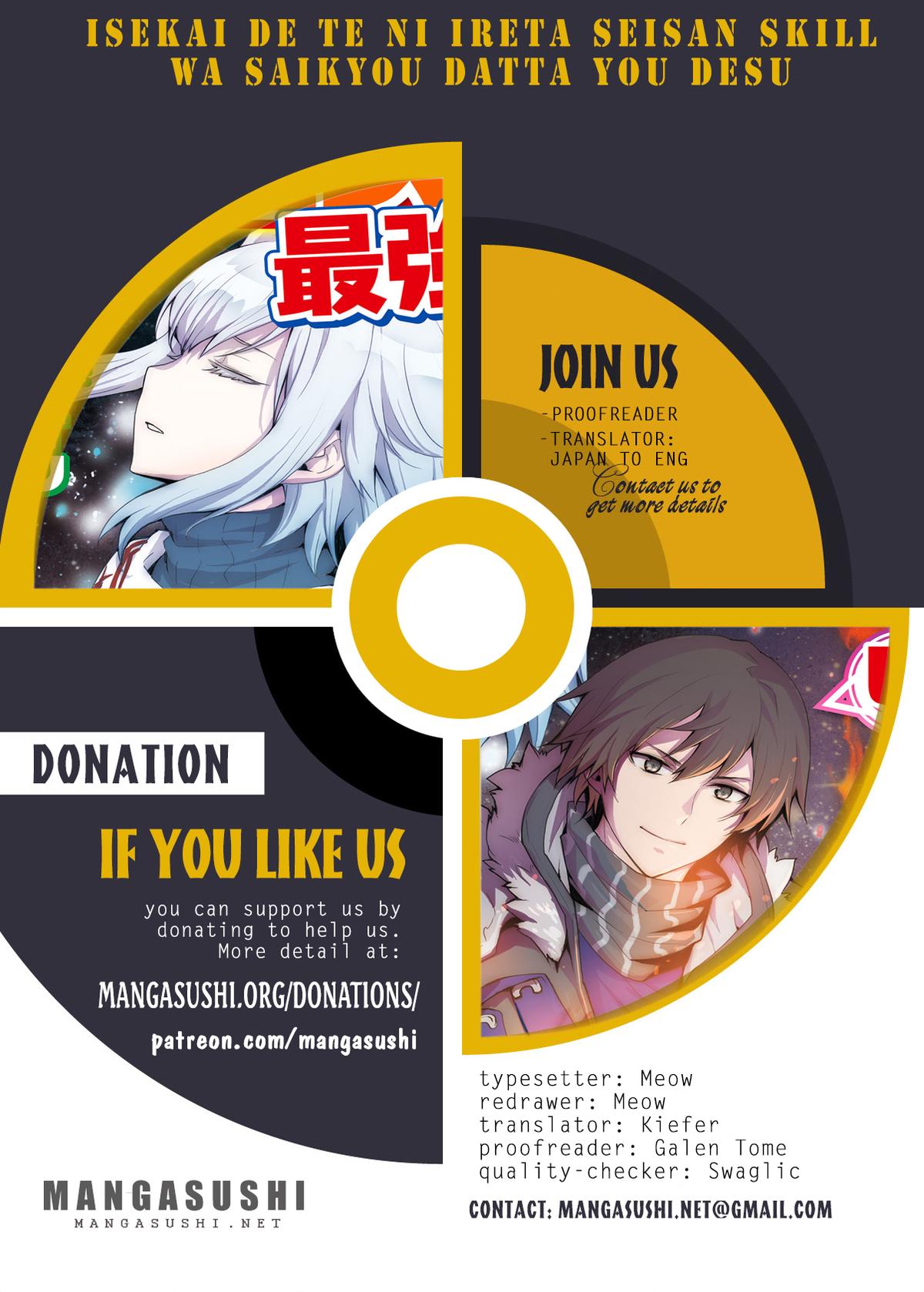 Isekai de Te ni Ireta Seisan Skill wa Saikyou Datta you desu. Chap 31 - Next Chap 32