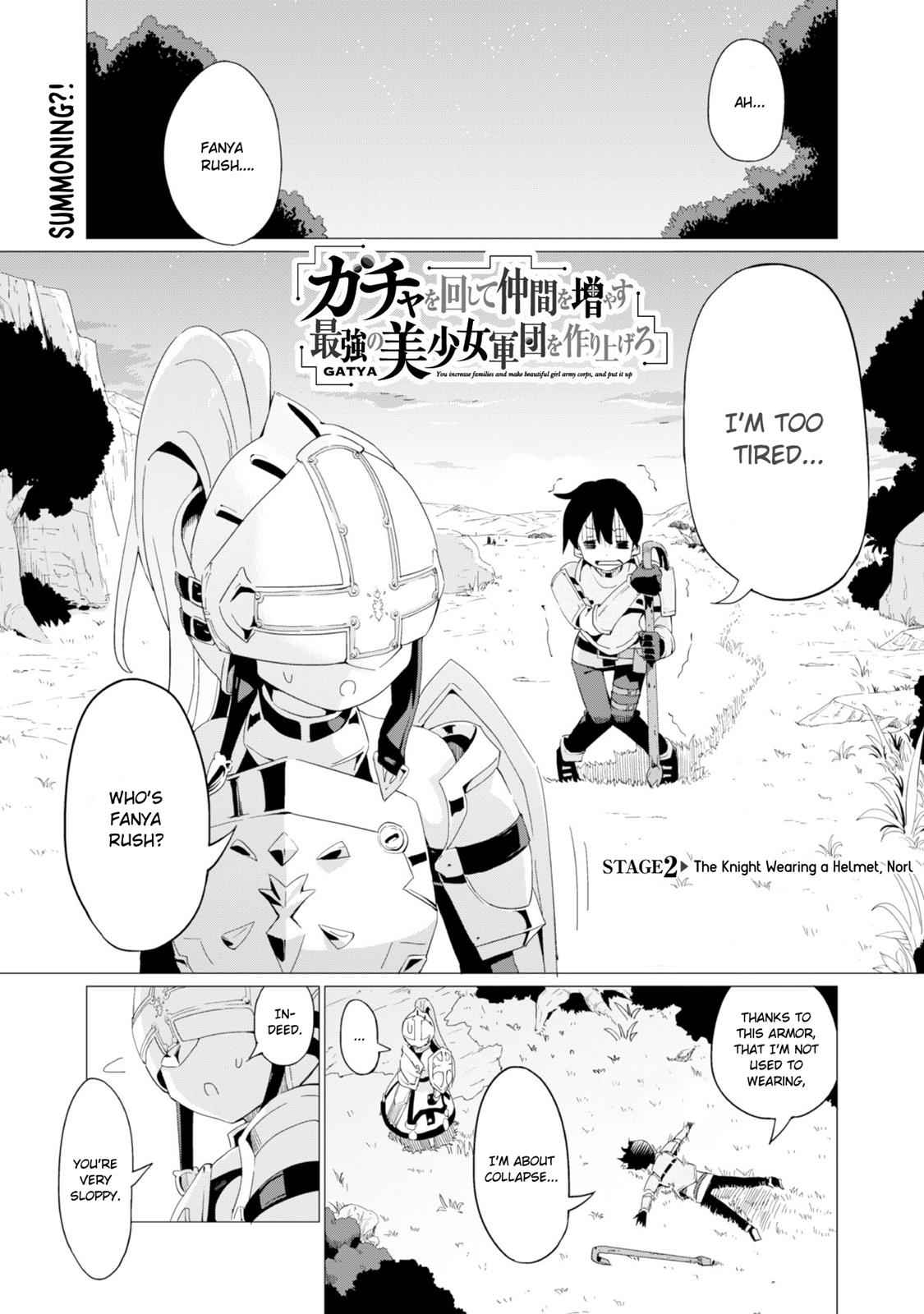 Gacha wo Mawashite Nakama wo Fuyasu Chap 2 - Next Chap 3