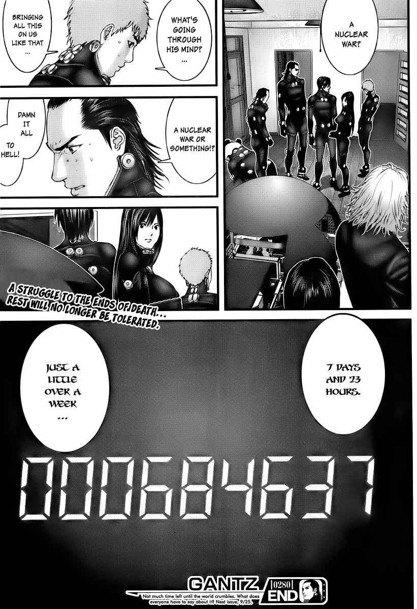 Gantz Chap 280 - Next Chap 281