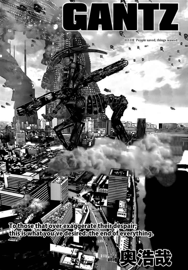 Gantz Chap 310 - Next Chap 311