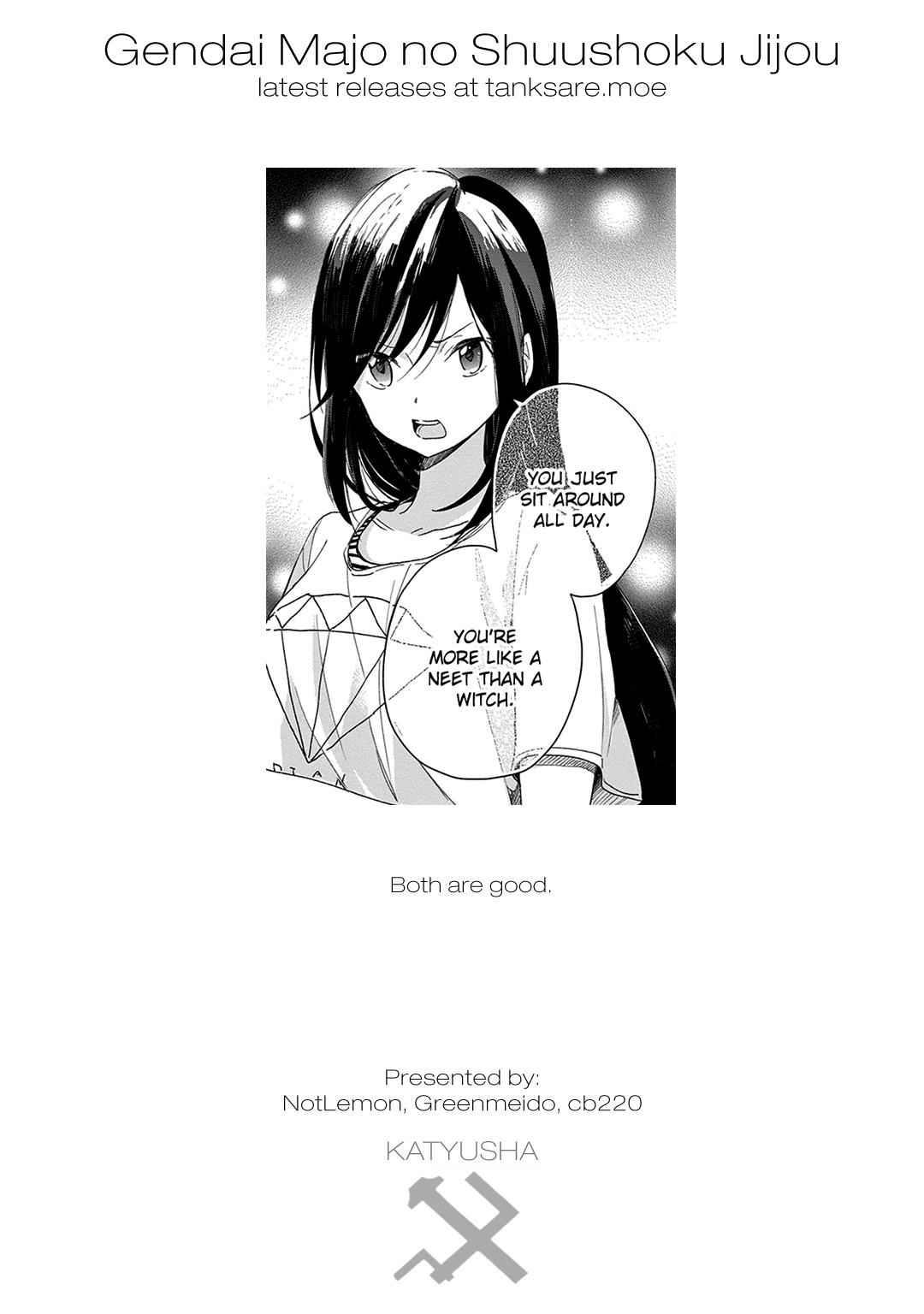 Gendai Majo no Shuushoku Jijou Chap 4 - Next Chap 5