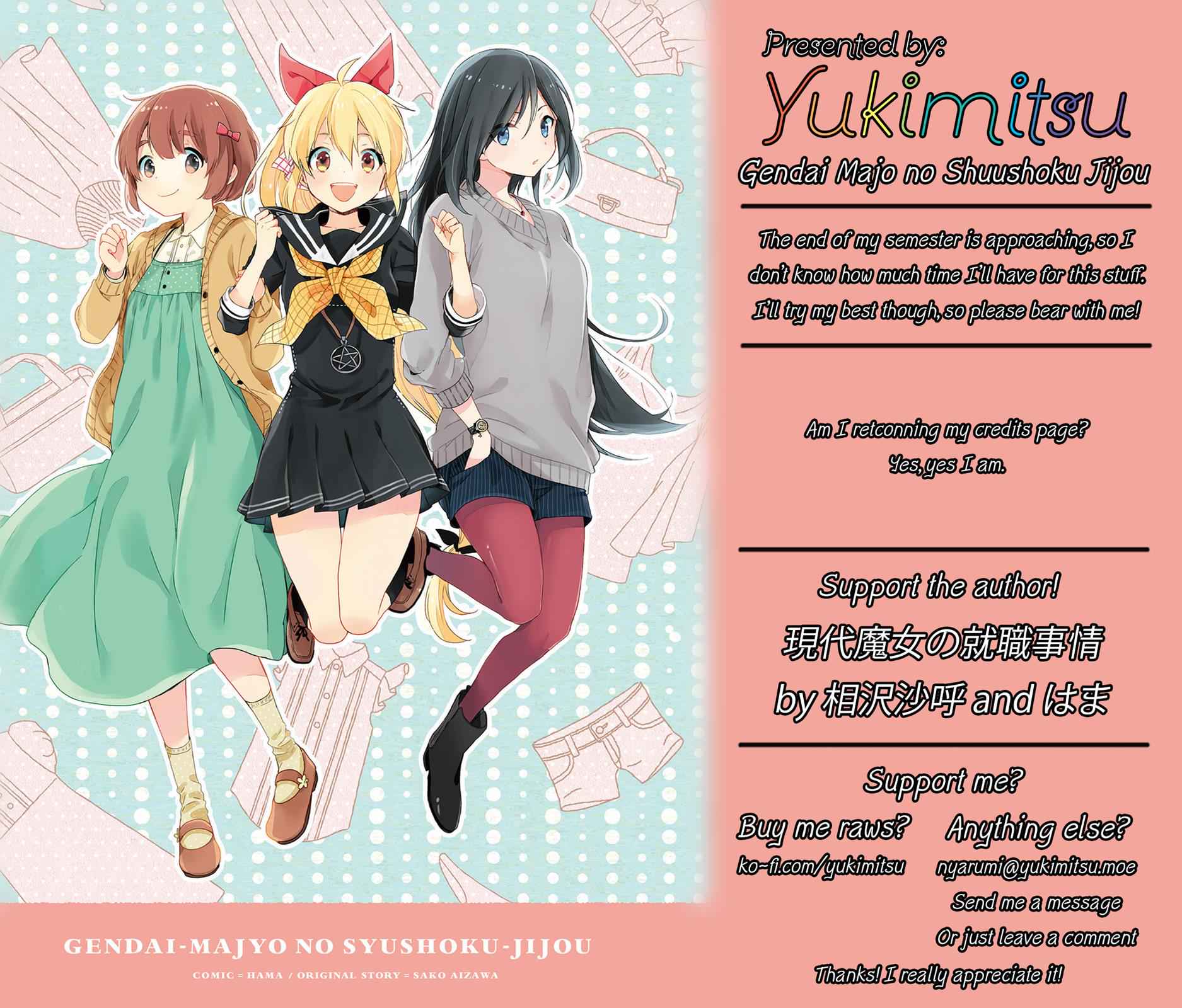 Gendai Majo no Shuushoku Jijou Chap 9 - Next Chap 10