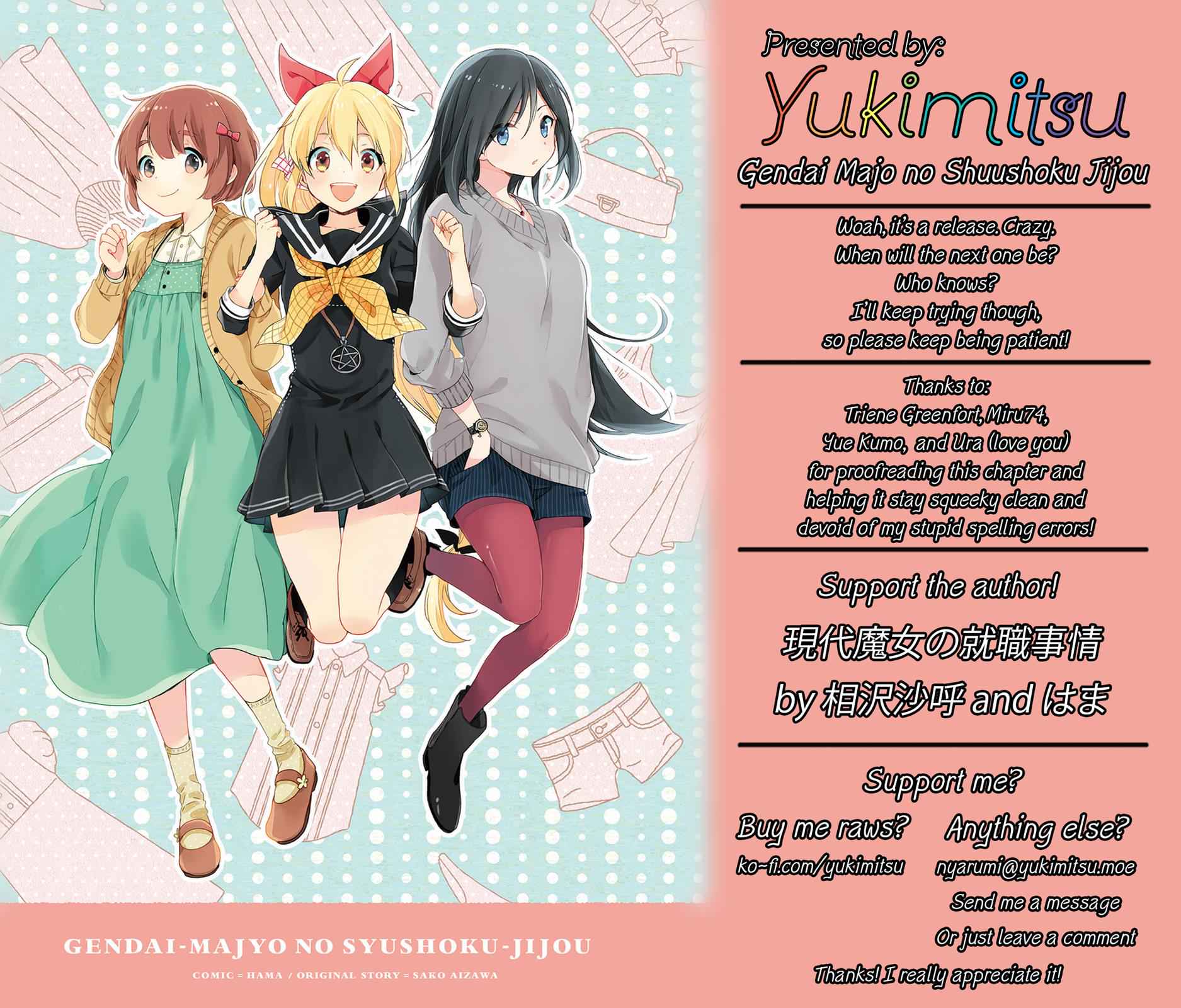 Gendai Majo no Shuushoku Jijou Chap 12 - Next Chap 13