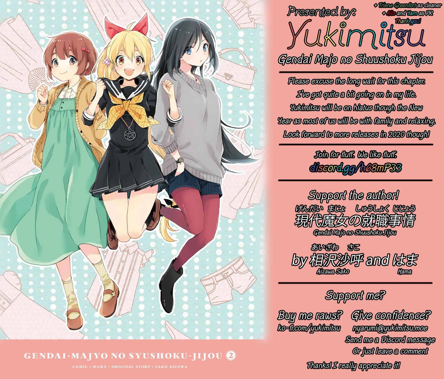 Gendai Majo no Shuushoku Jijou Chap 13 - Next Chap 14