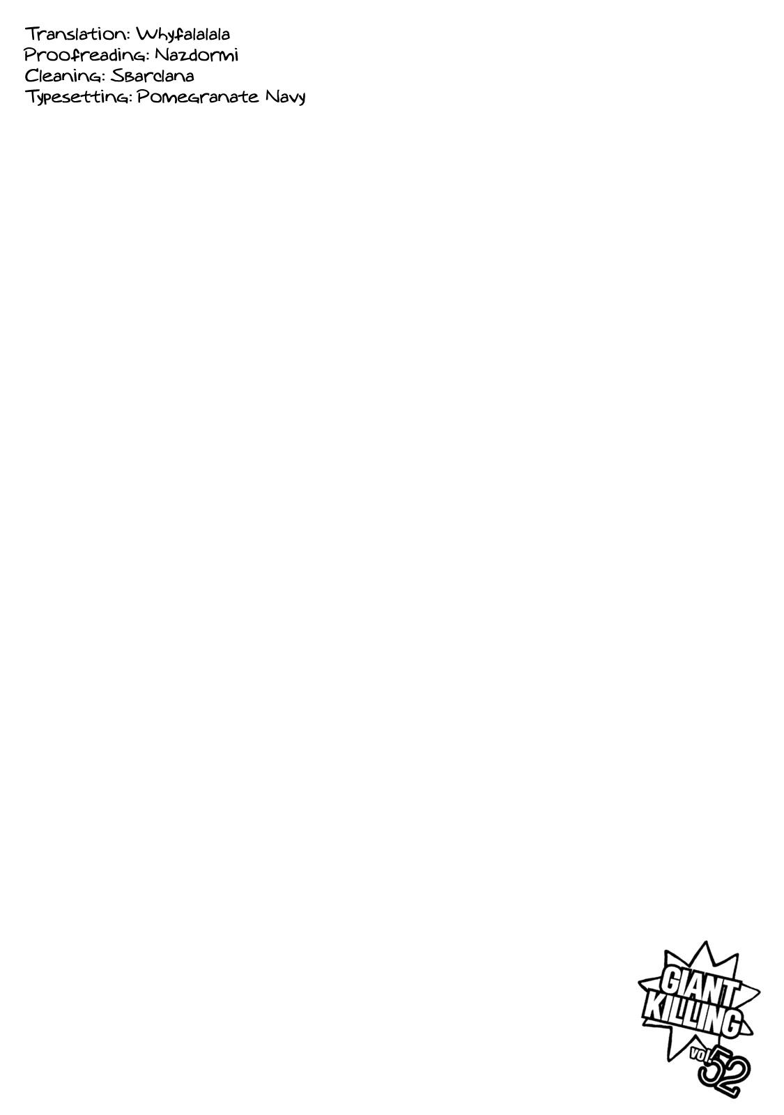 Giant Killing Chap 508 - Next Chap 509