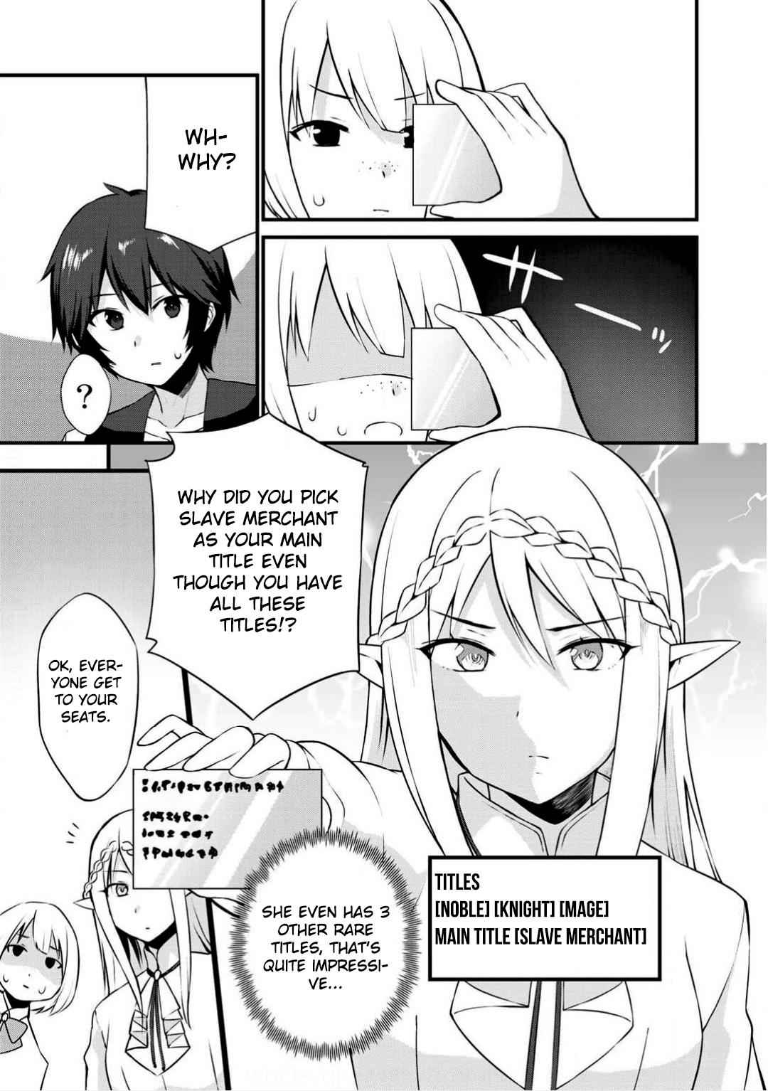Dorei Shounin shika Sentakushi ga nai desu yo? Chap 2 - Next Chap 3