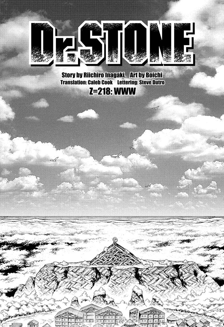 Dr. Stone Chap 218 - Next Chap 219