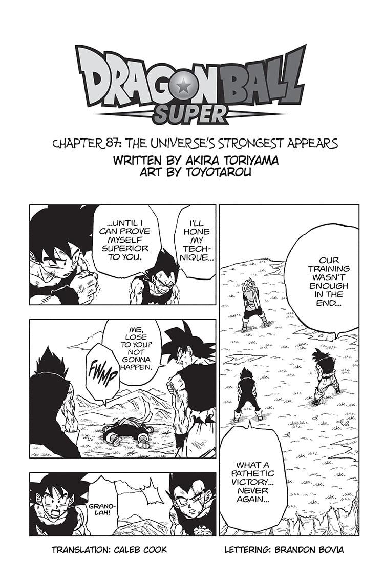 Dragon Ball Super Chap 87 - Next Chap 88