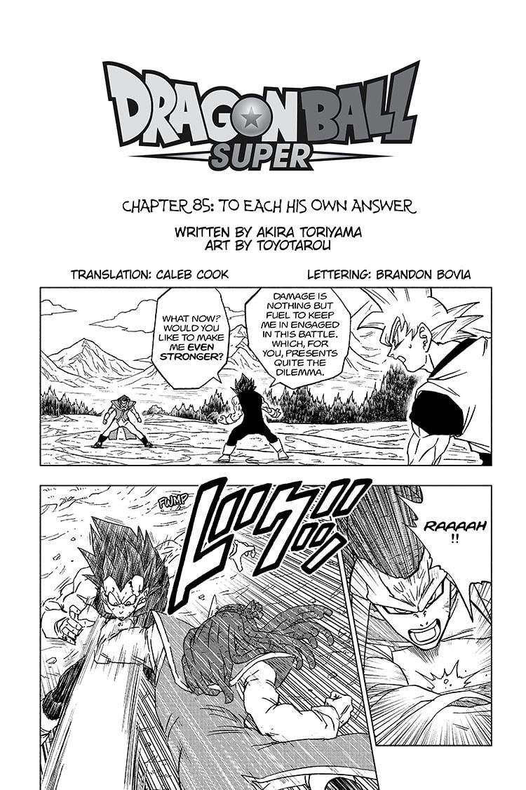 Dragon Ball Super Chap 85 - Next Chap 86