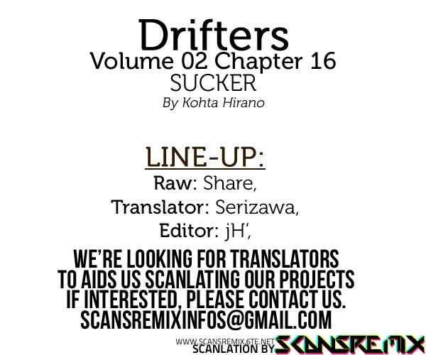 Drifters Chap 16 - Next Chap 17