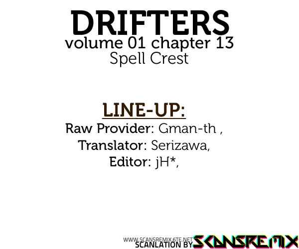 Drifters Chap 13 - Next Chap 14