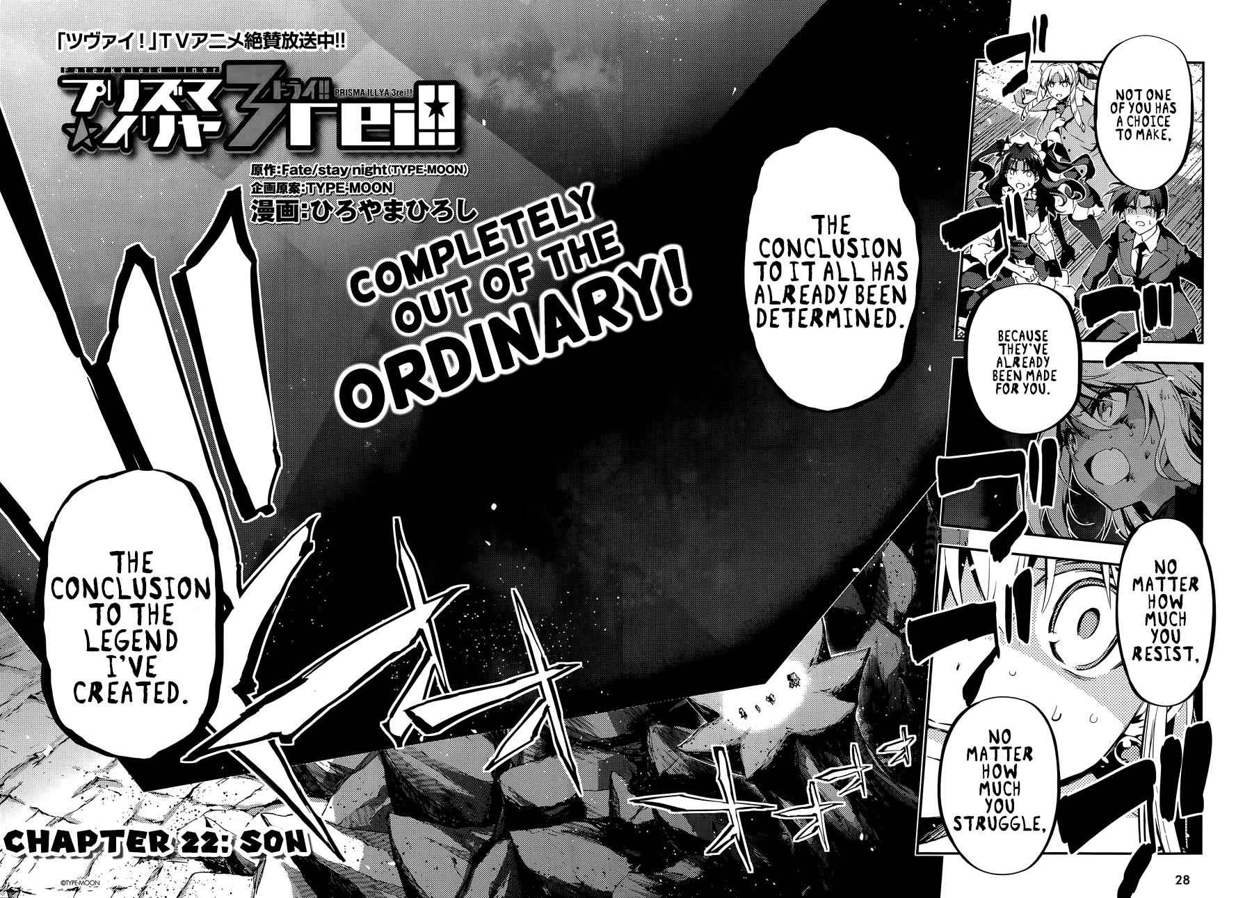 Fate Kaleid Liner Prisma Illya Drei! Chap 22.1 - Next Chap 23.1