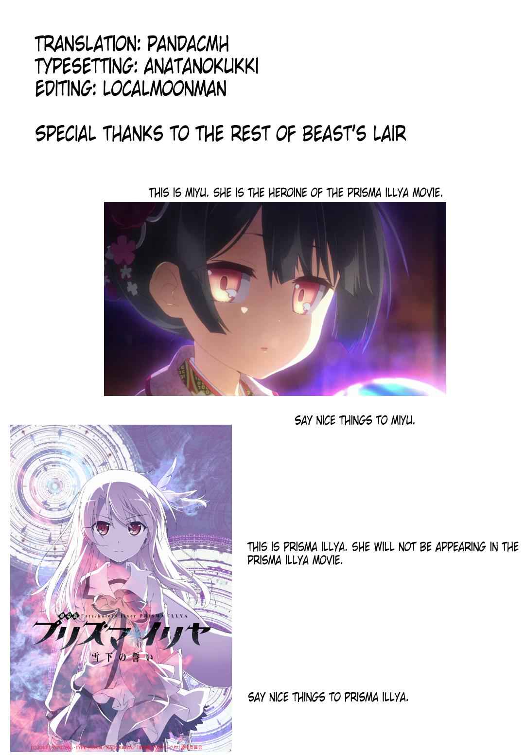 Fate Kaleid Liner Prisma Illya Drei! Chap 45 - Next Chap 46