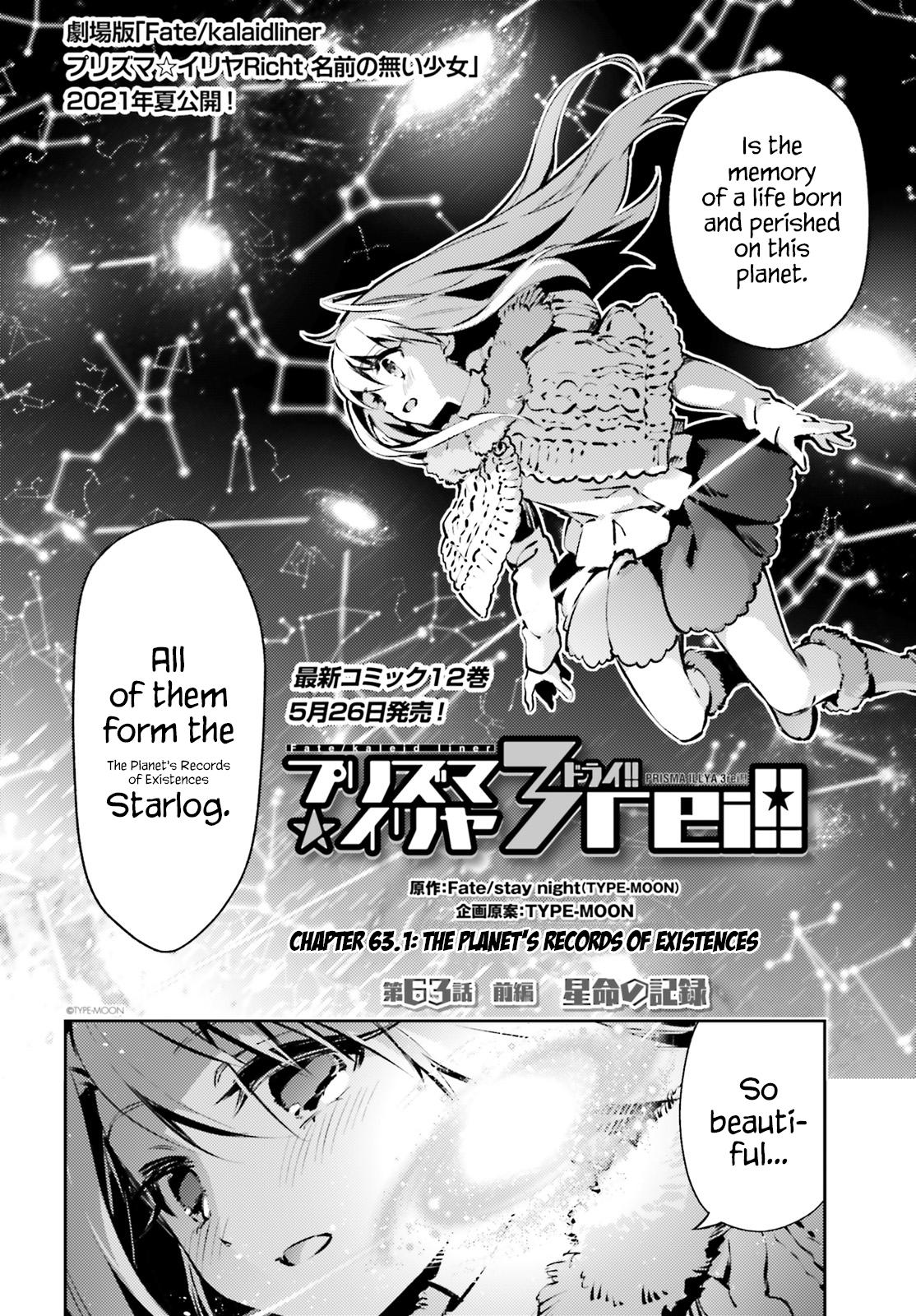 Fate Kaleid Liner Prisma Illya Drei! Chap 63.1 - Next Chap 64.1