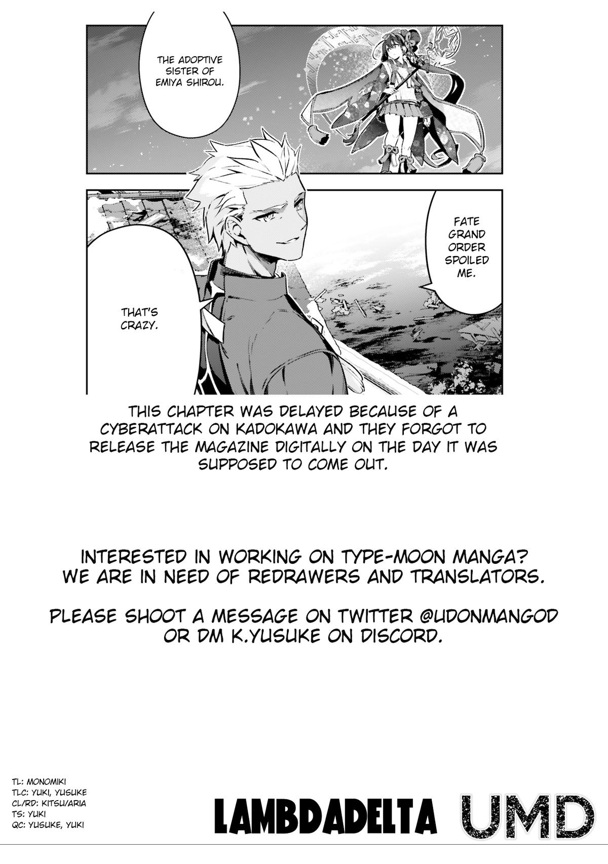 Fate Kaleid Liner Prisma Illya Drei! Chap 74.1 - Next Chap 75.1