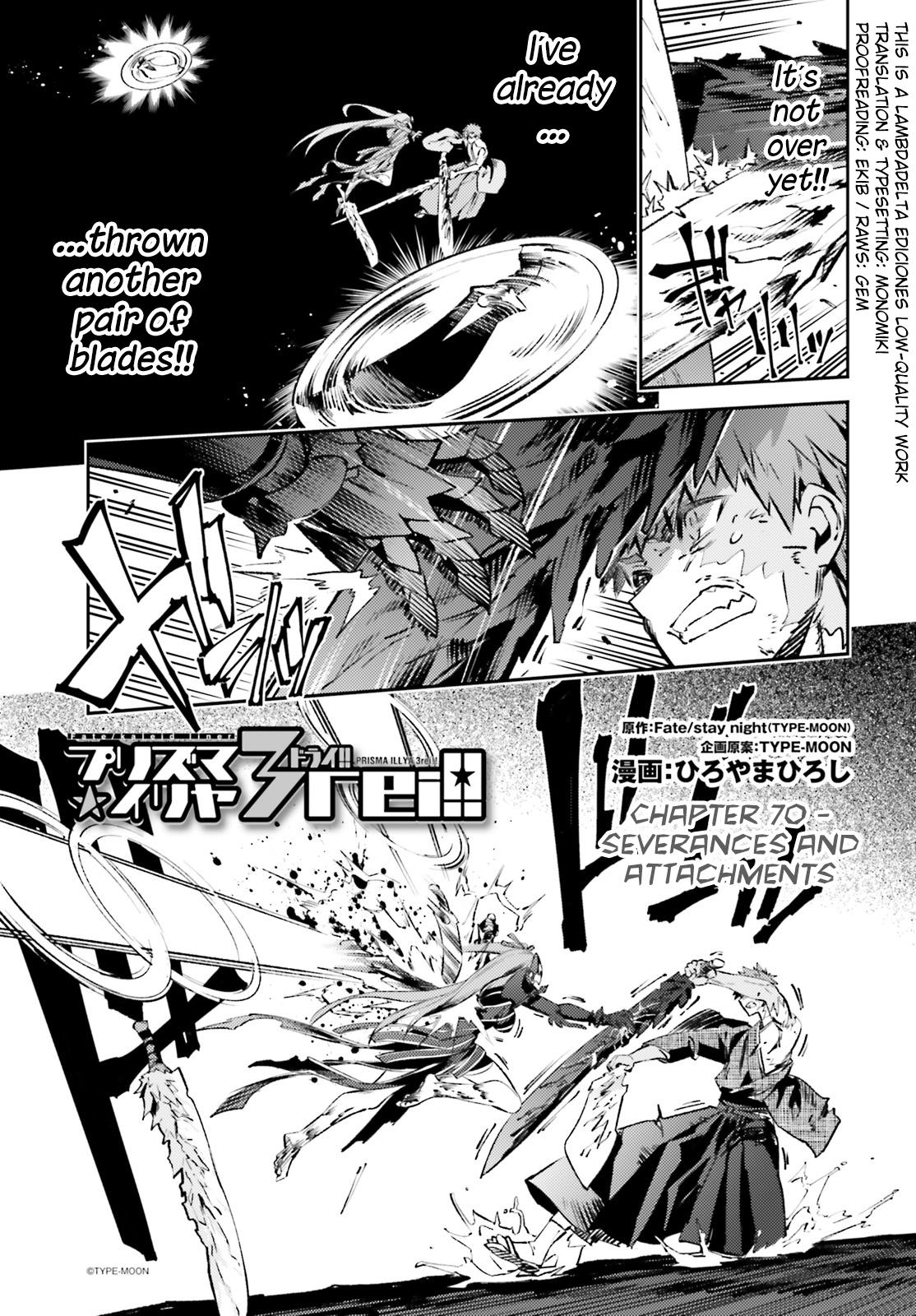 Fate Kaleid Liner Prisma Illya Drei! Chap 70 - Next Chap 71