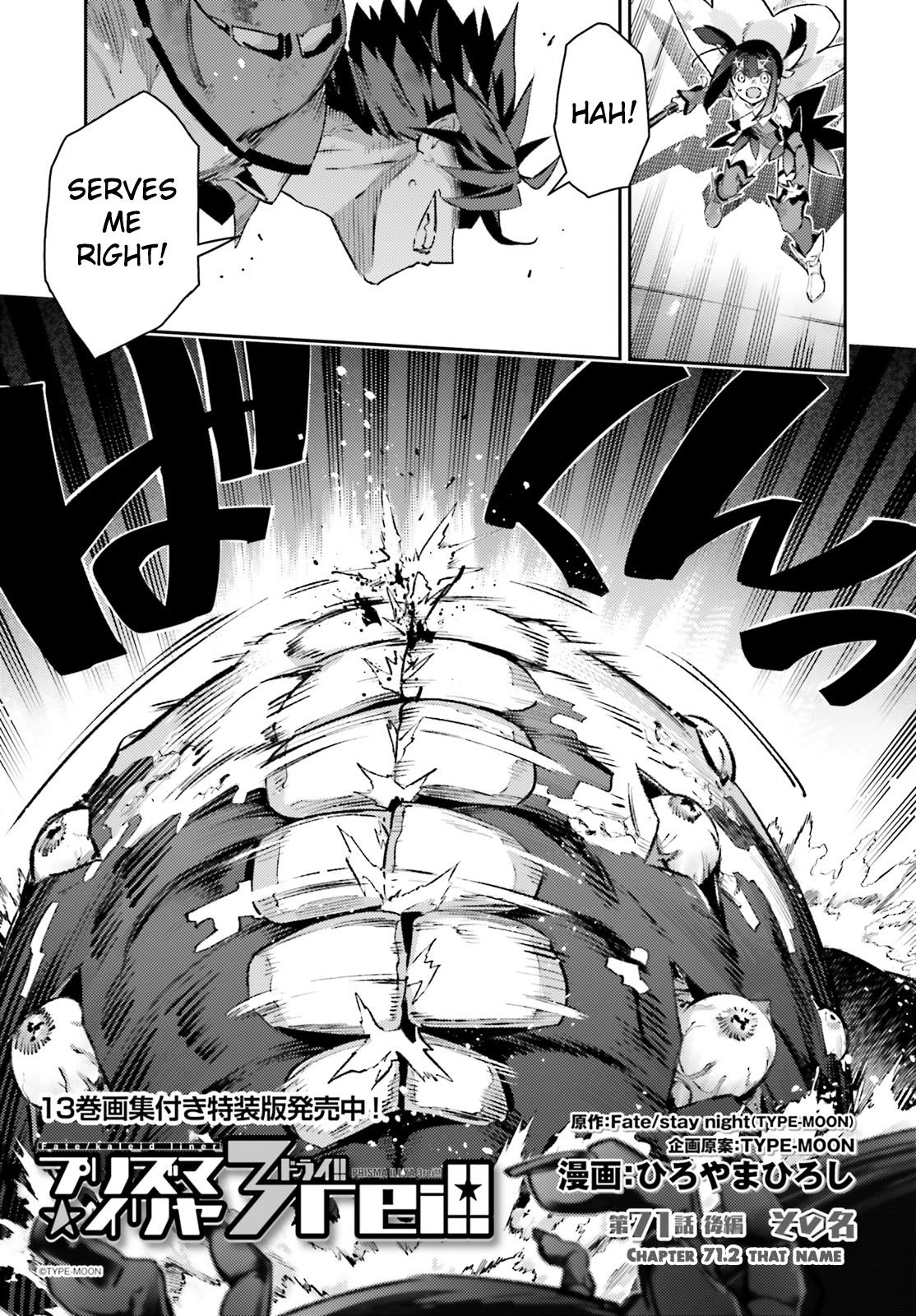 Fate Kaleid Liner Prisma Illya Drei! Chap 71.2 - Next Chap 72.2
