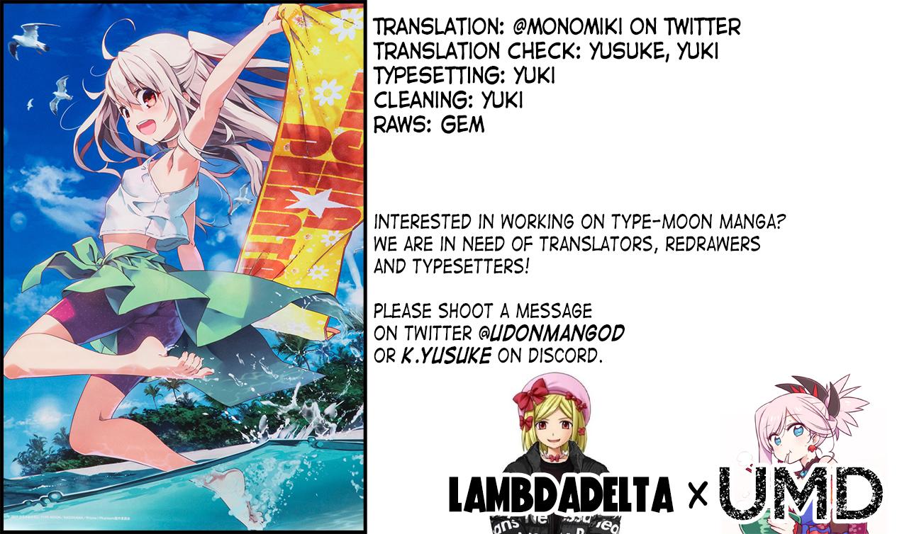 Fate Kaleid Liner Prisma Illya Drei! Chap 72.1 - Next Chap 73.1