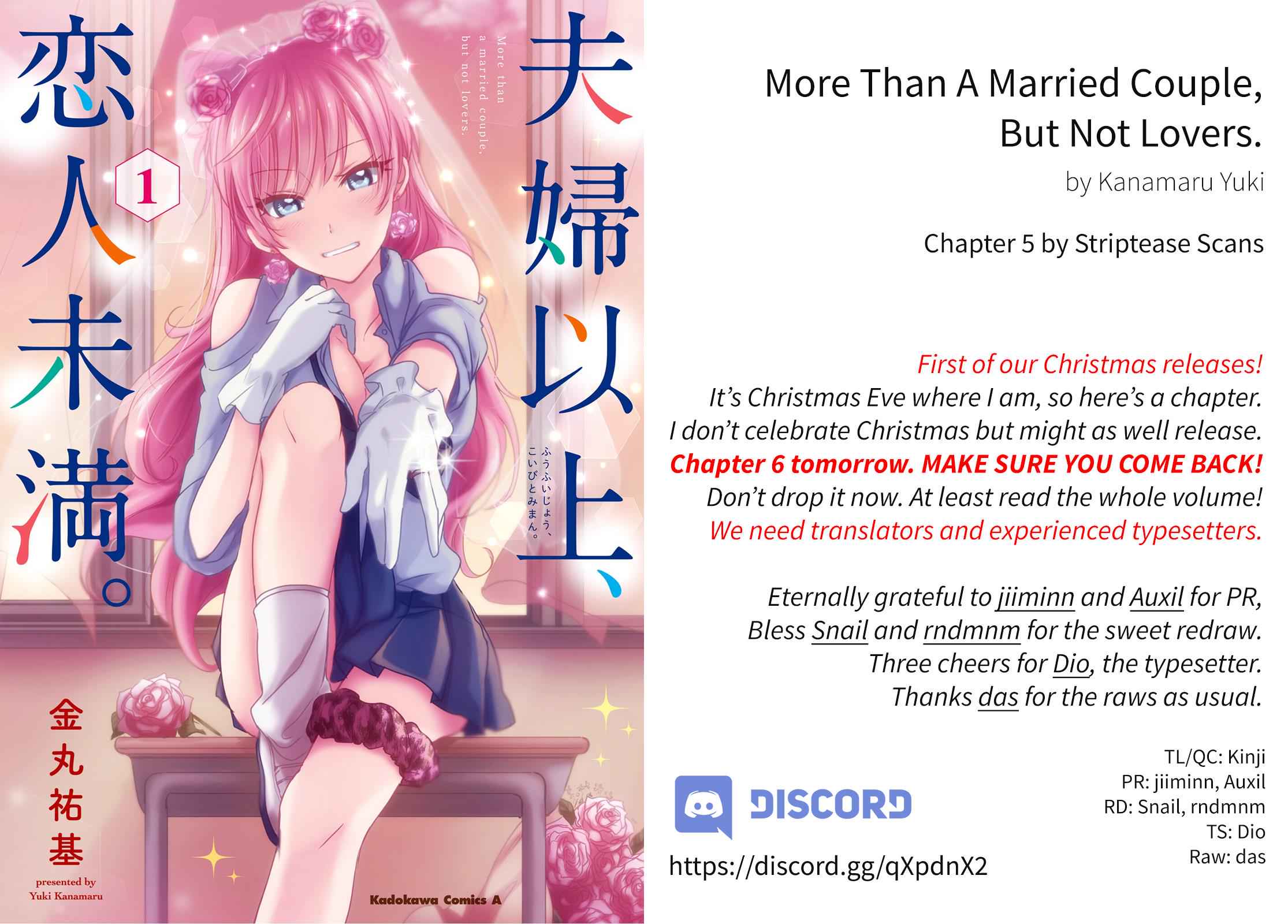 More than a married couple, but not lovers. Chap 5 - Next Chap 6