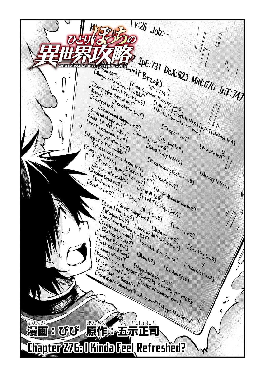 Hitoribocchi no Isekai Kouryaku Chap 276 - Next Chap 277